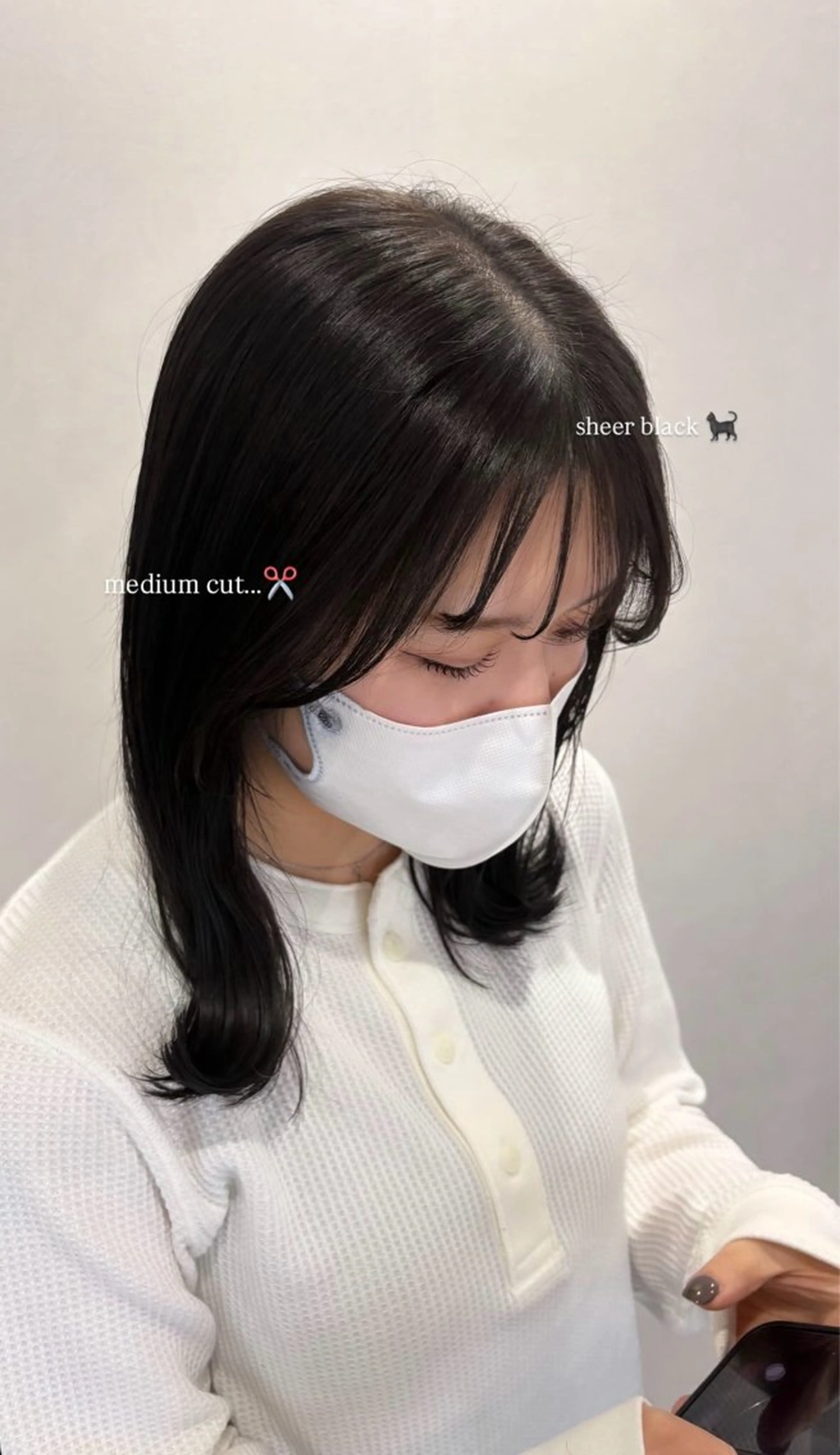 ミディアム カラー カット ヘアカラー 坂本奈都美 🎀のヘアスタイル