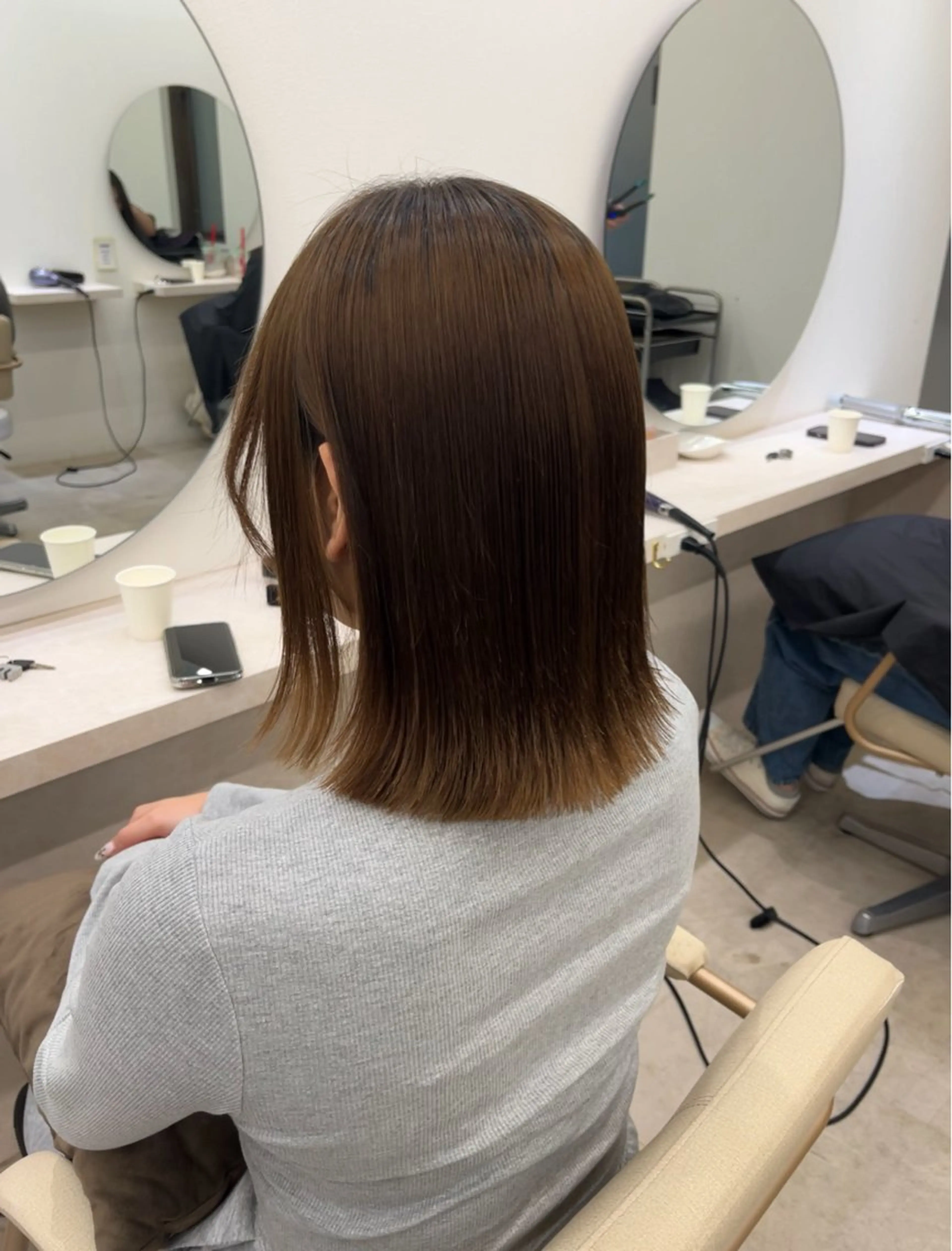 ミディアム 髪質改善/縮毛矯正 梅田茶屋町/西尾祐作のヘアスタイル