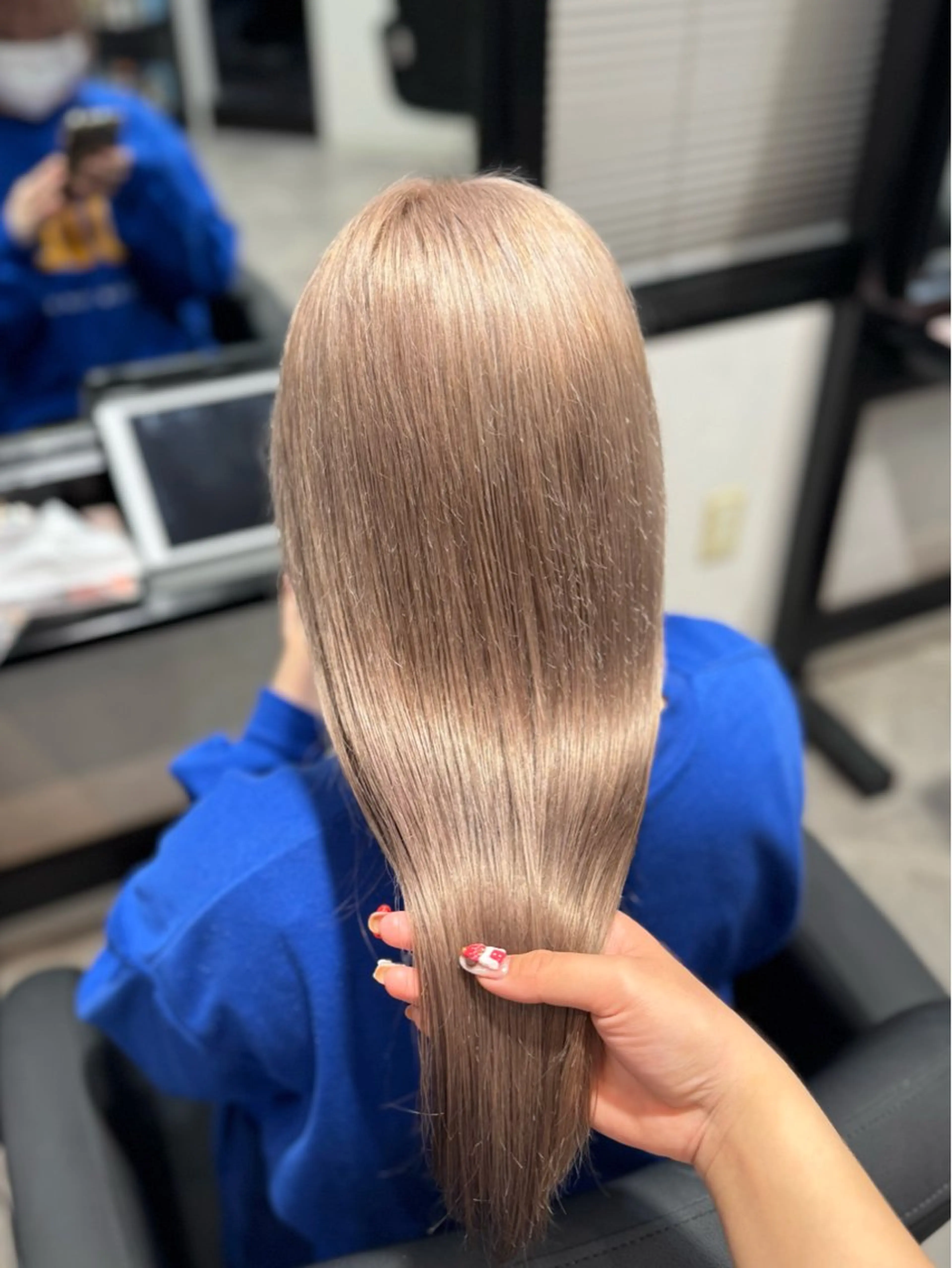 ミディアム カラー カット ヘアカラー ai 梅田/暖色カラーのヘアスタイル