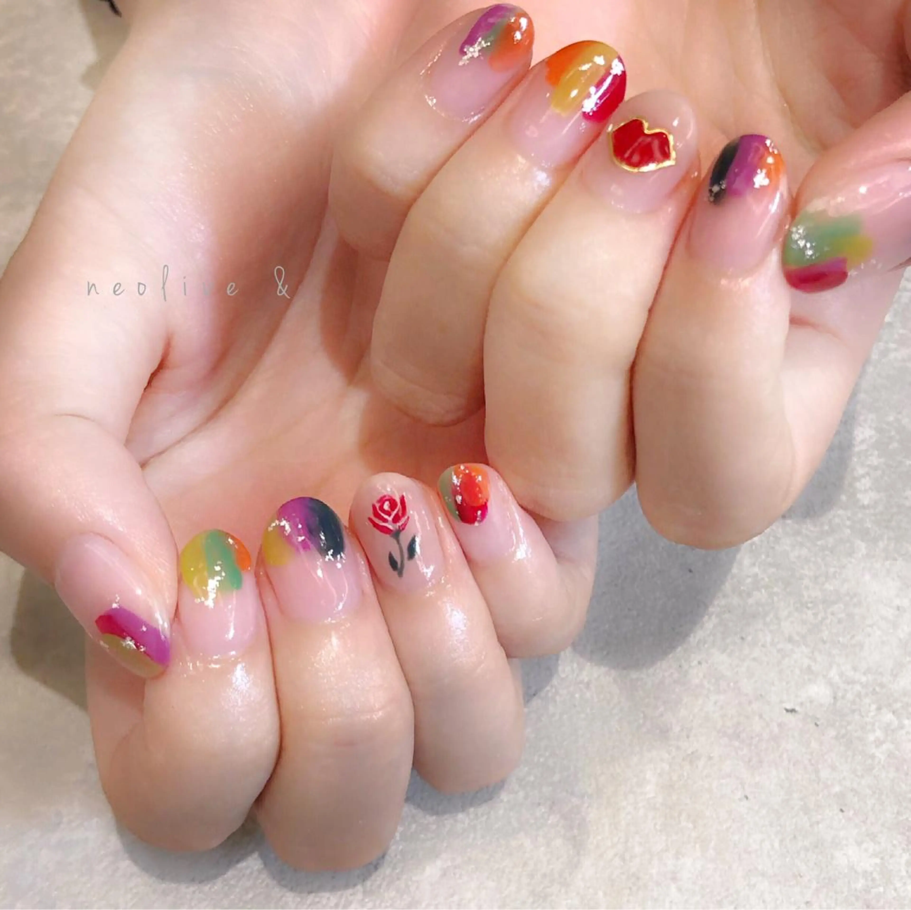 ネイル アートネイル 持ち込み Yuriko Omi パラジェル/渋谷のネイルデザイン