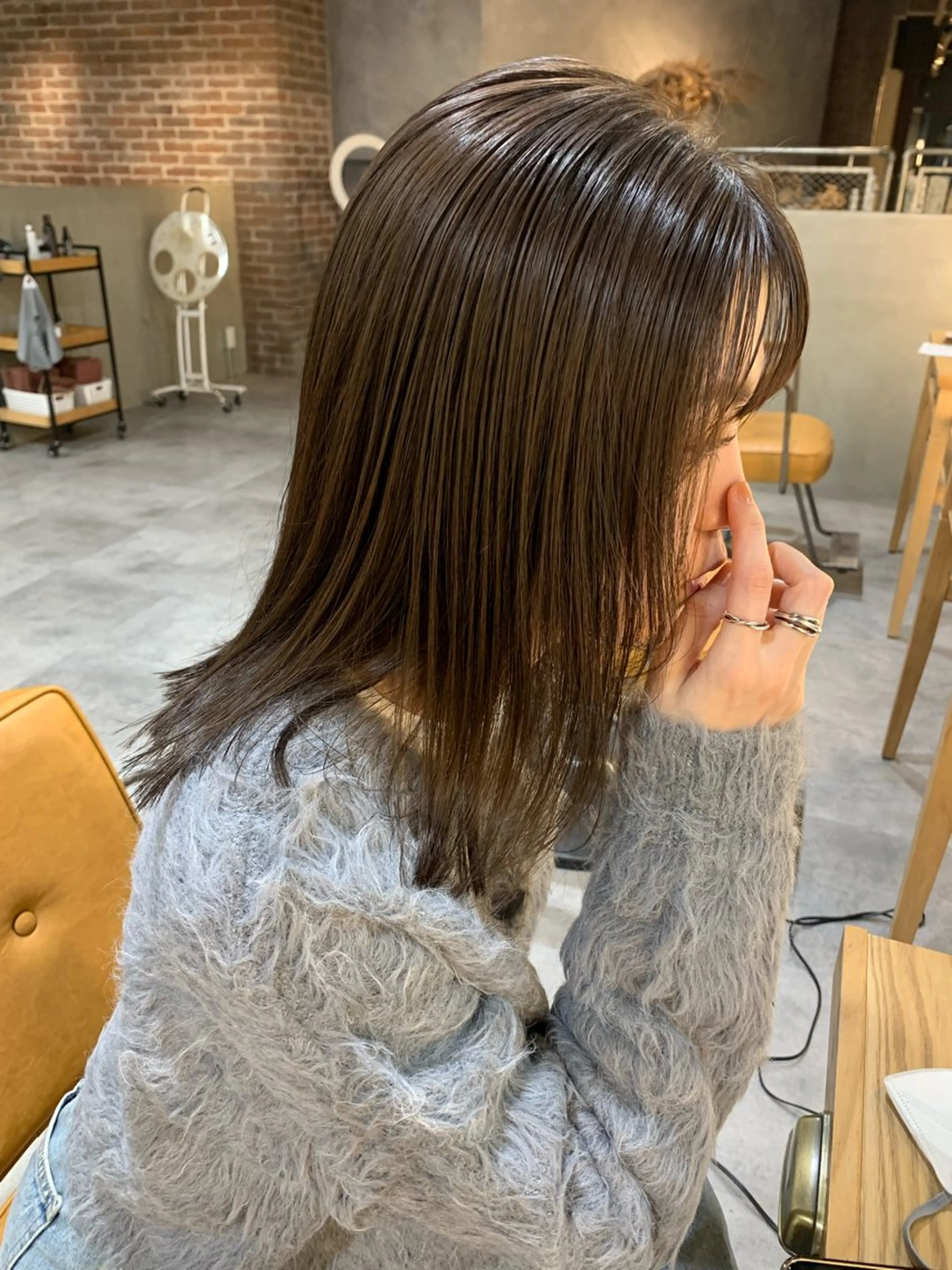 ミディアム カラー ブリーチ/アレンジ 天満/chihiroのヘアスタイル