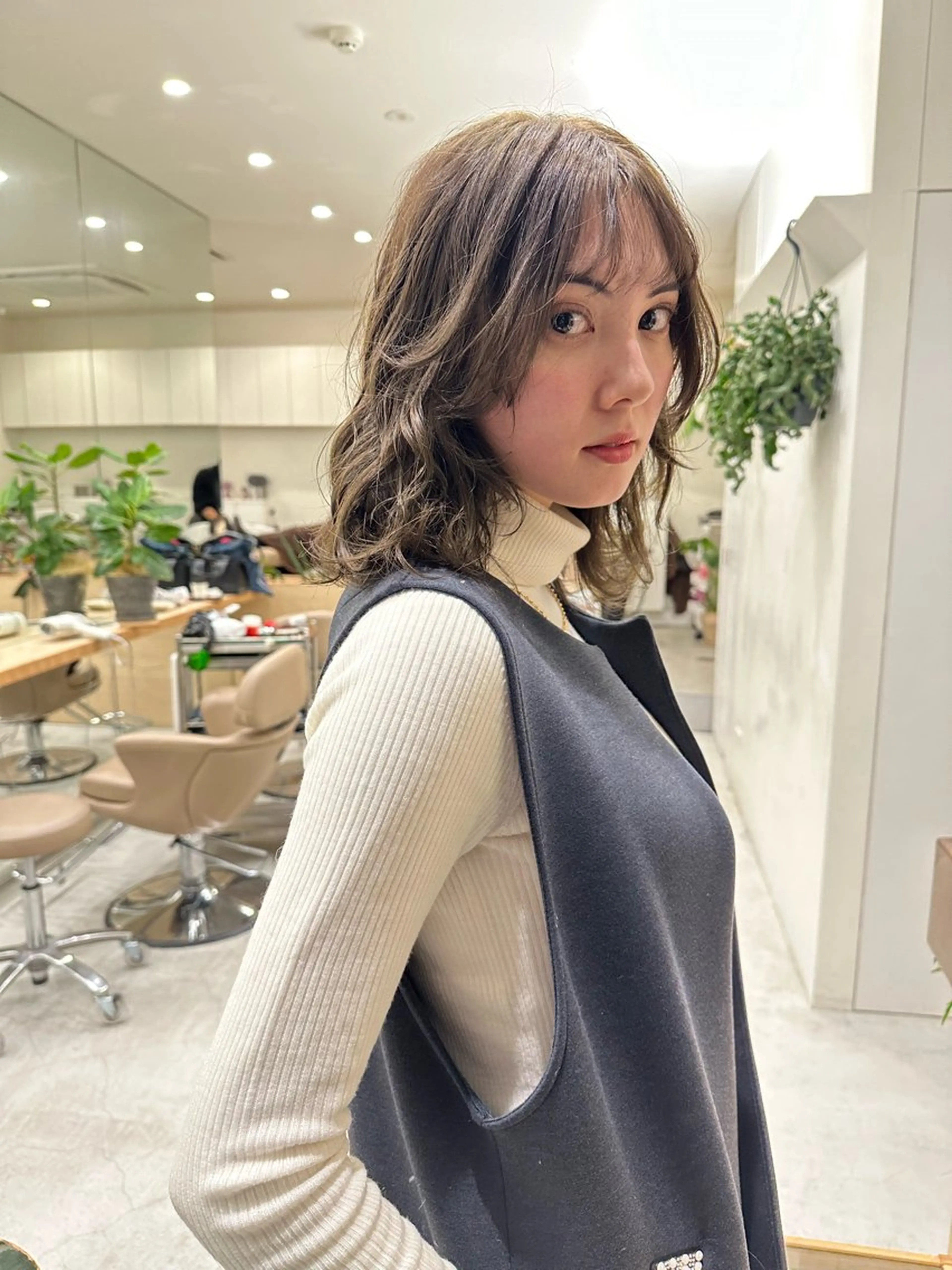 カラー アッシュ 透明感カラー 榊 桜のヘアスタイル