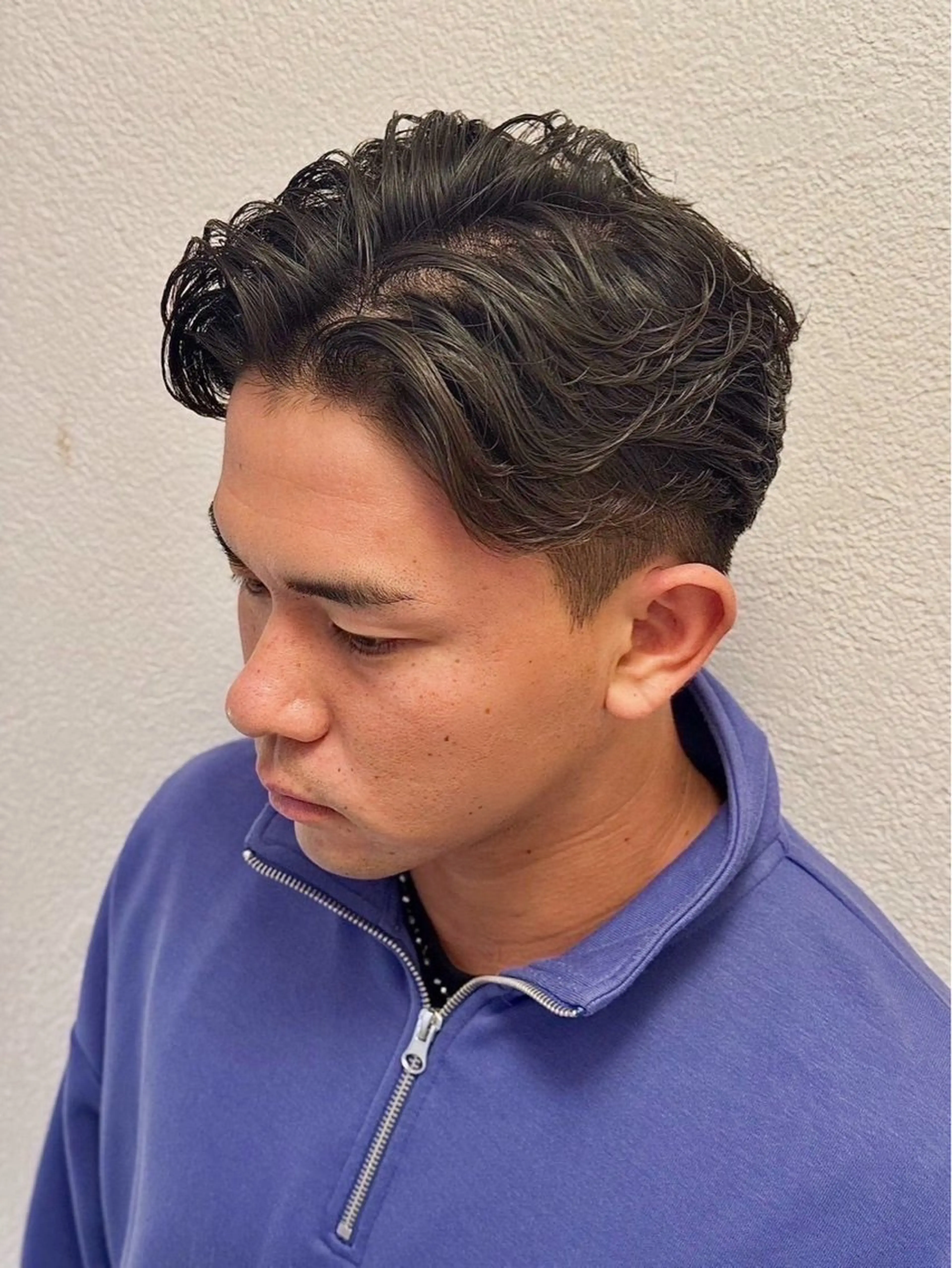 ミディアム ミディアムパーマ 髪質改善 韓国風ヘア 阿賀 佑季のヘアスタイル