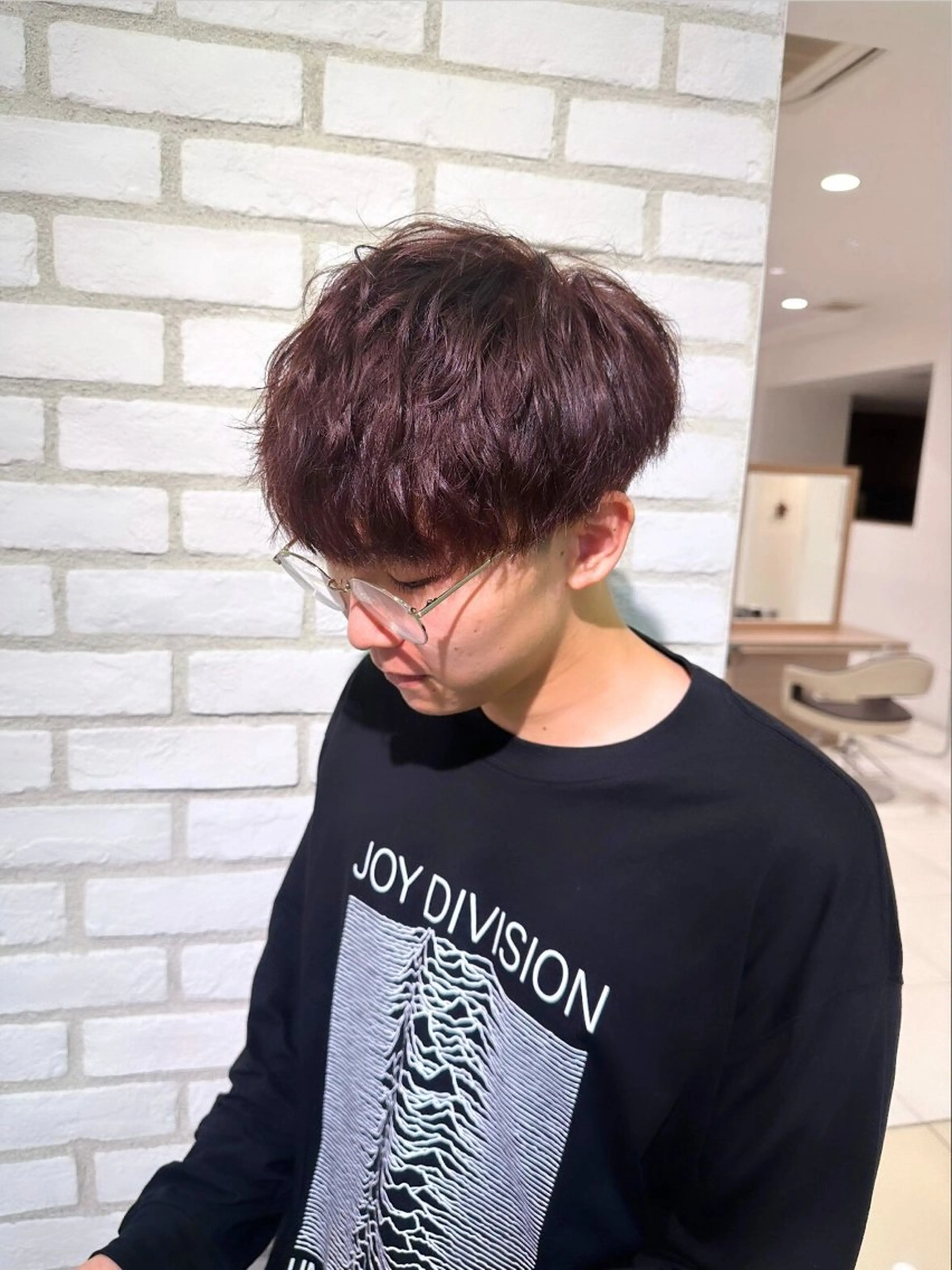 カラー パーマ メンズ ヘアカラー 柔らか透明感カラー/ 内田圭祐のヘアスタイル