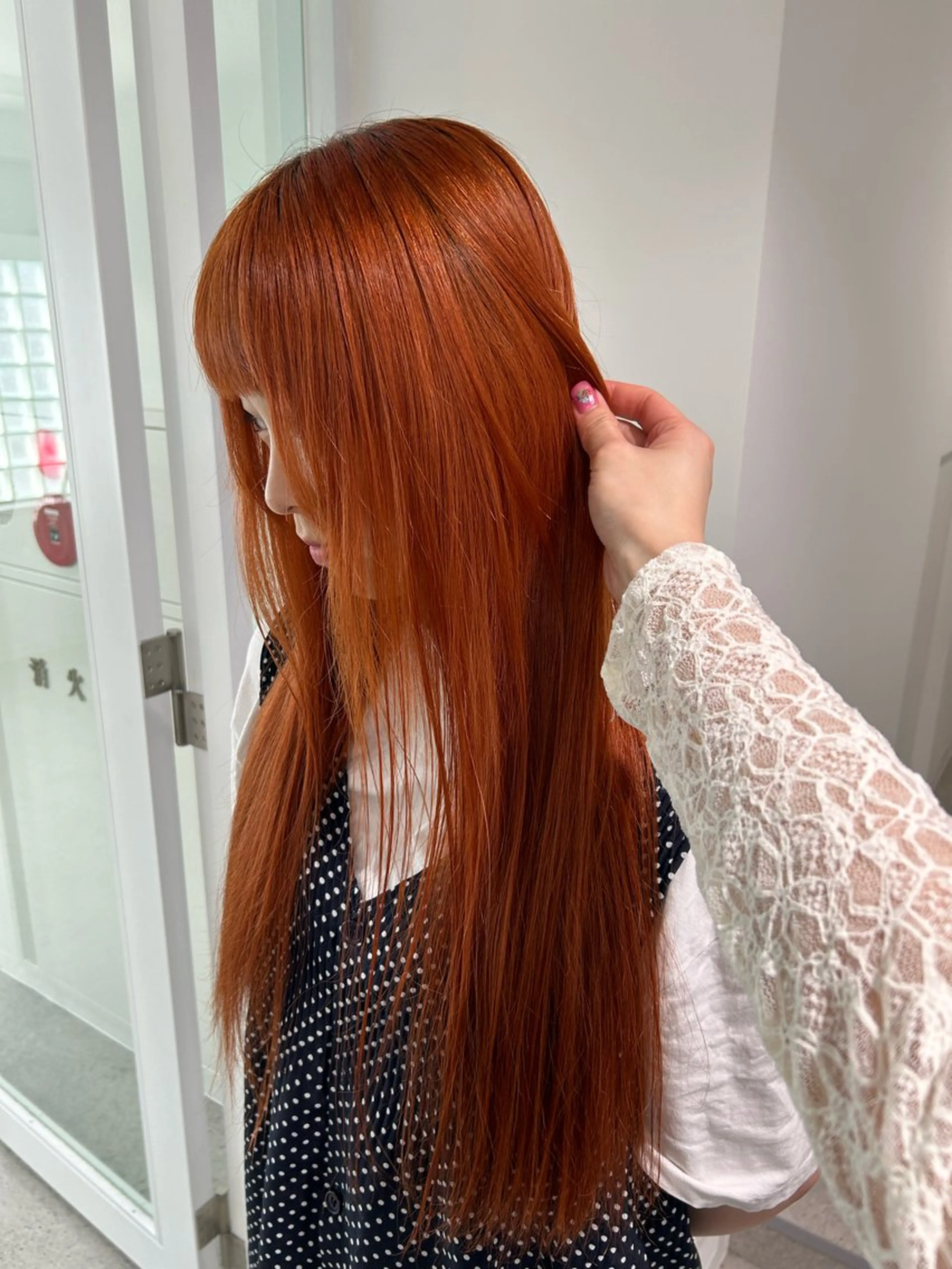 ロング カラー 愛結 暖色カラー🎀🩰のヘアスタイル