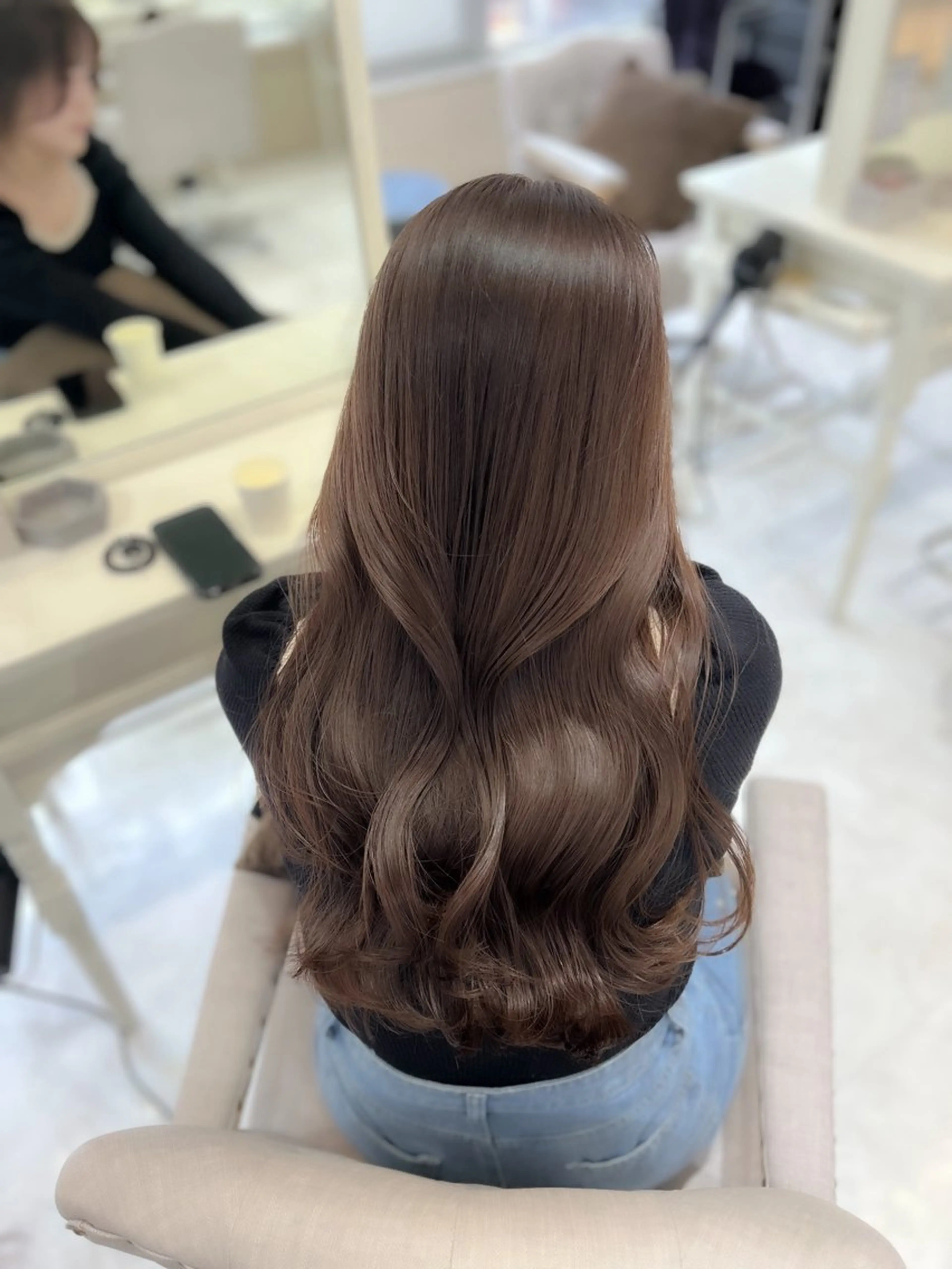 ロング ケアカラー ヘアカラー 髪質改善× ブリーチなしyutoのヘアスタイル