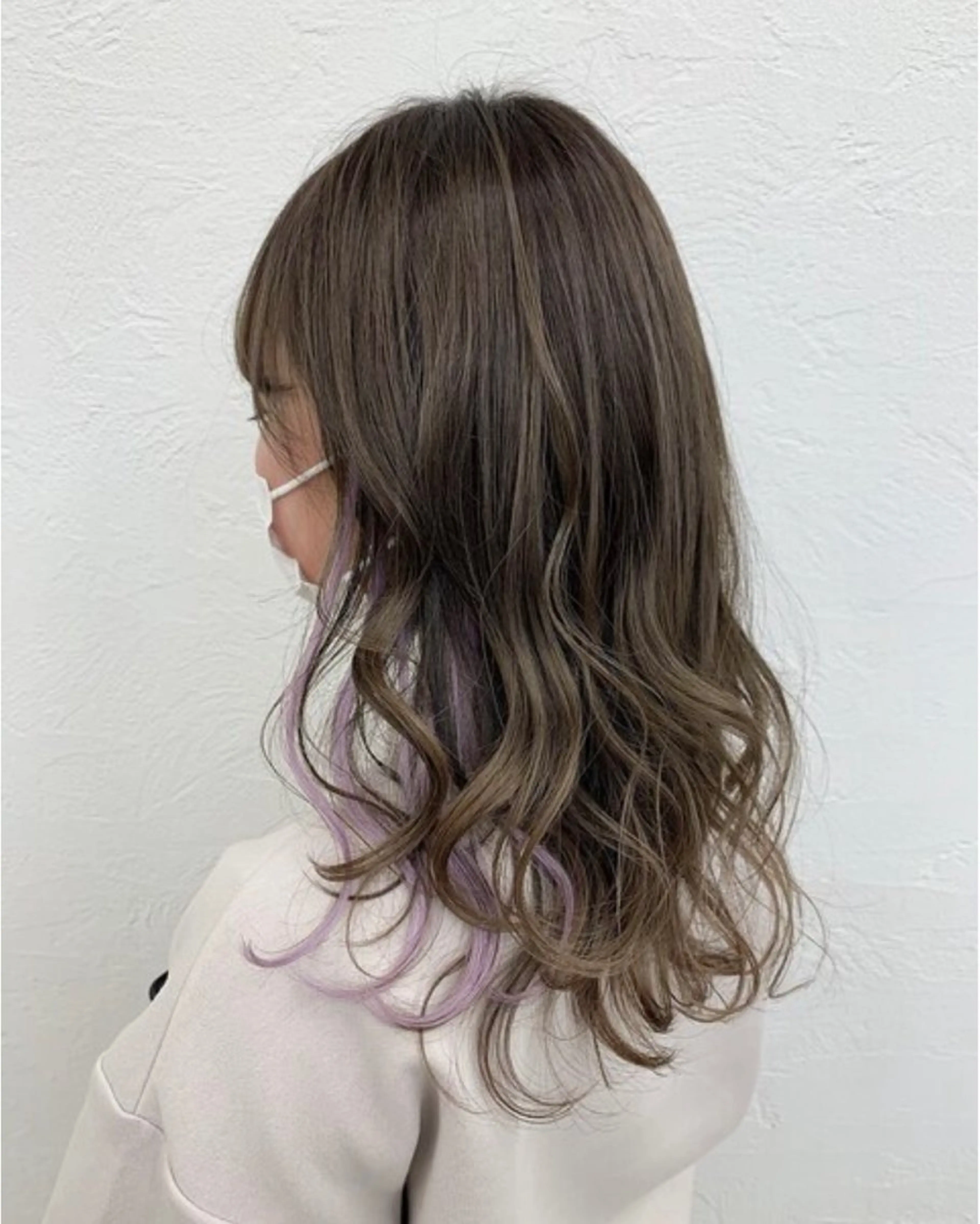 セミロング 梶 久菜乃のヘアスタイル