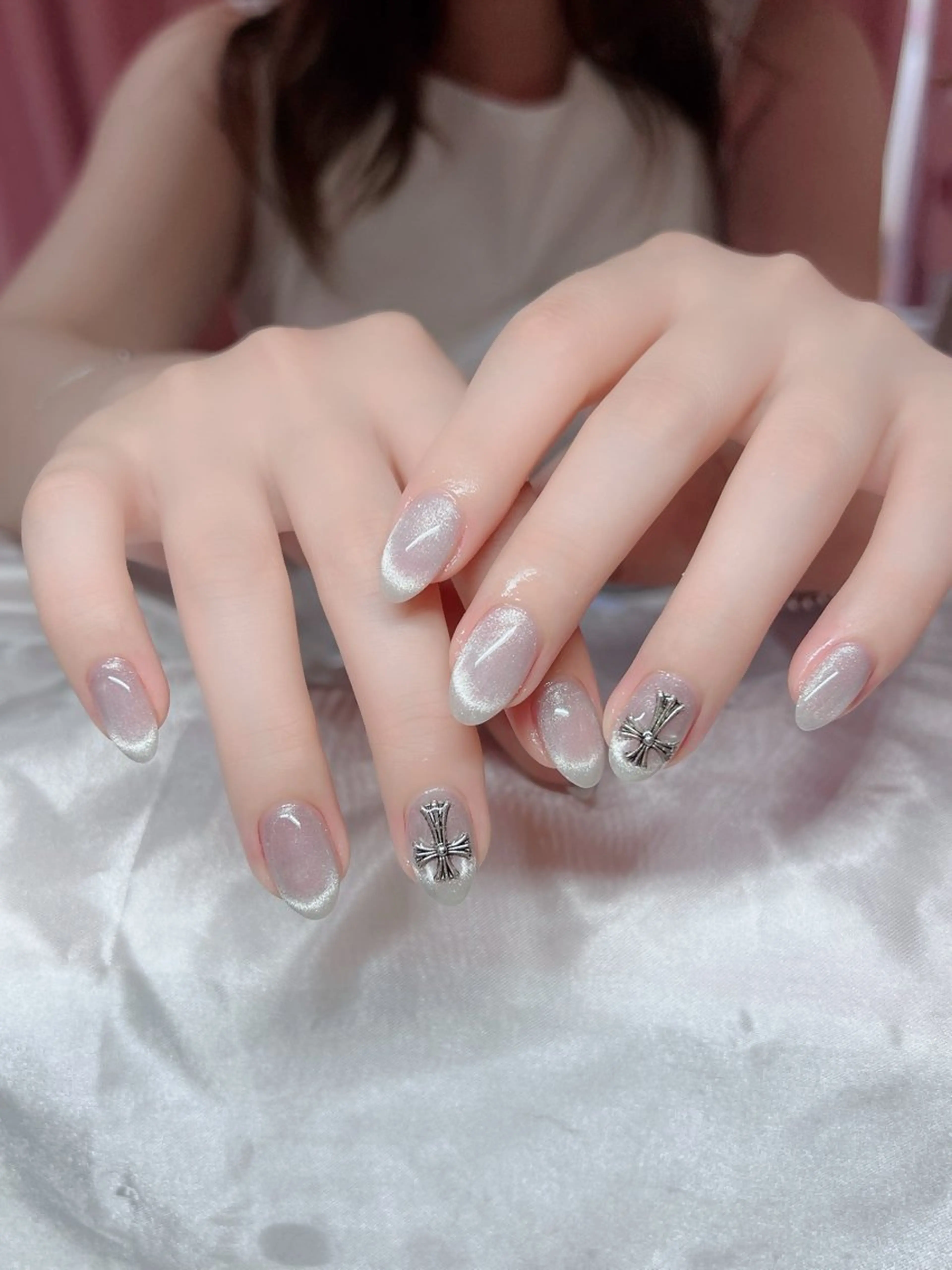 ネイル 🎀PG🩵 ネイルサロンのネイルデザイン