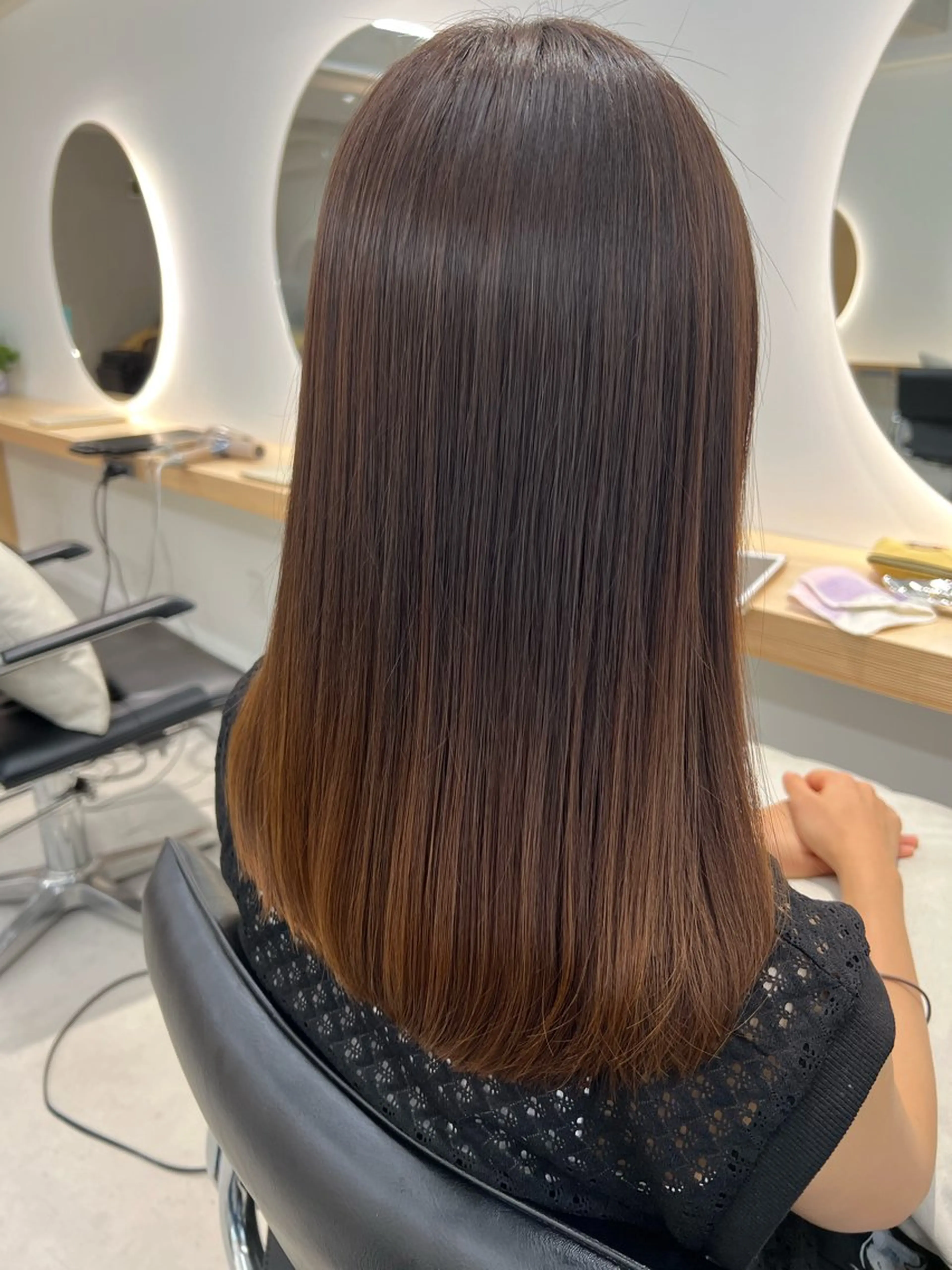 セミロング カット 縮毛矯正 トリートメント 主婦の味方:パパ スタイリスト加藤大貴のヘアスタイル