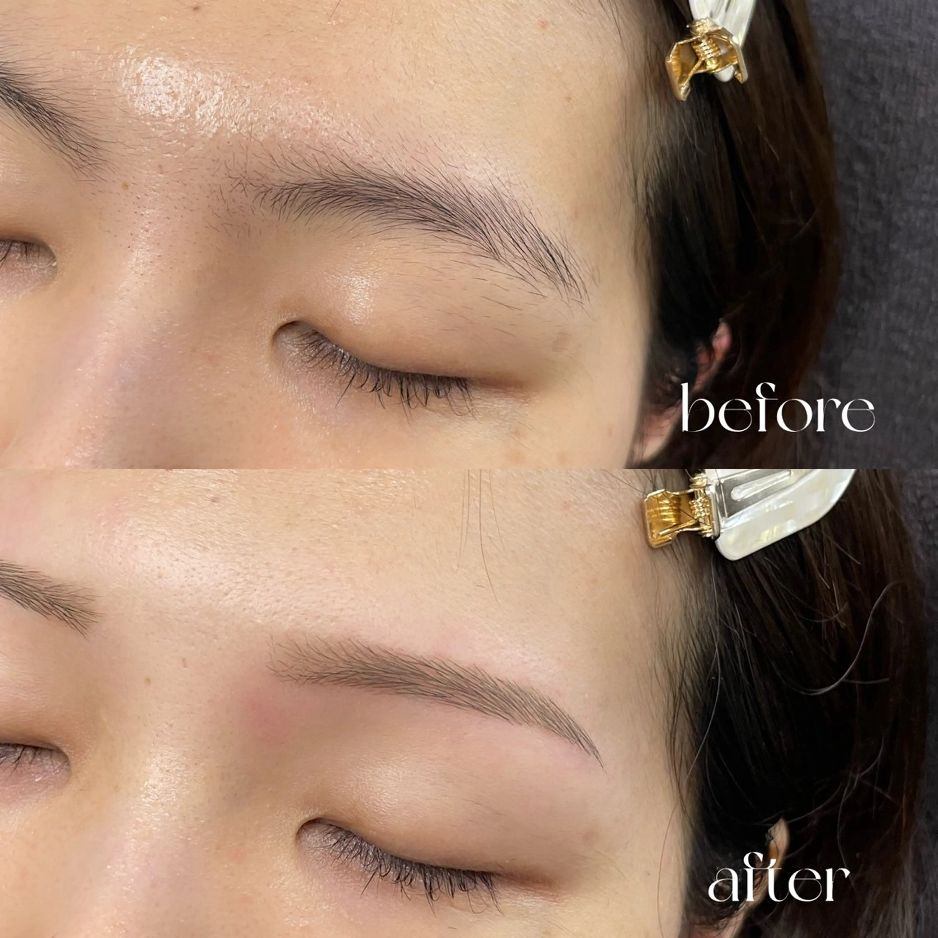 平日限定♡【無料フェイシャルワックス付アイブロウスタイリング】眉毛デザインワックス+間引き+眉カット+仕上げメイク込みの写真