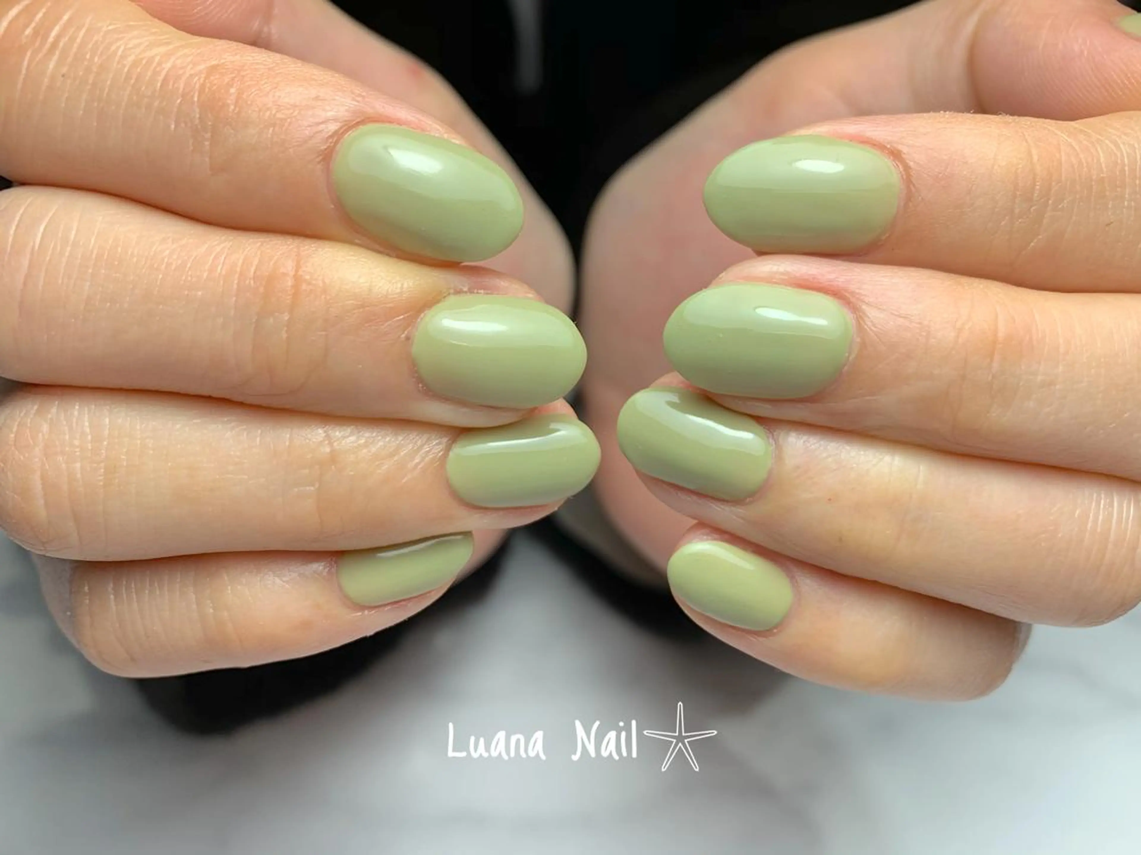 ネイル ピスタチオネイル ハンドネイル BeauJu by Luana Nailのネイルデザイン