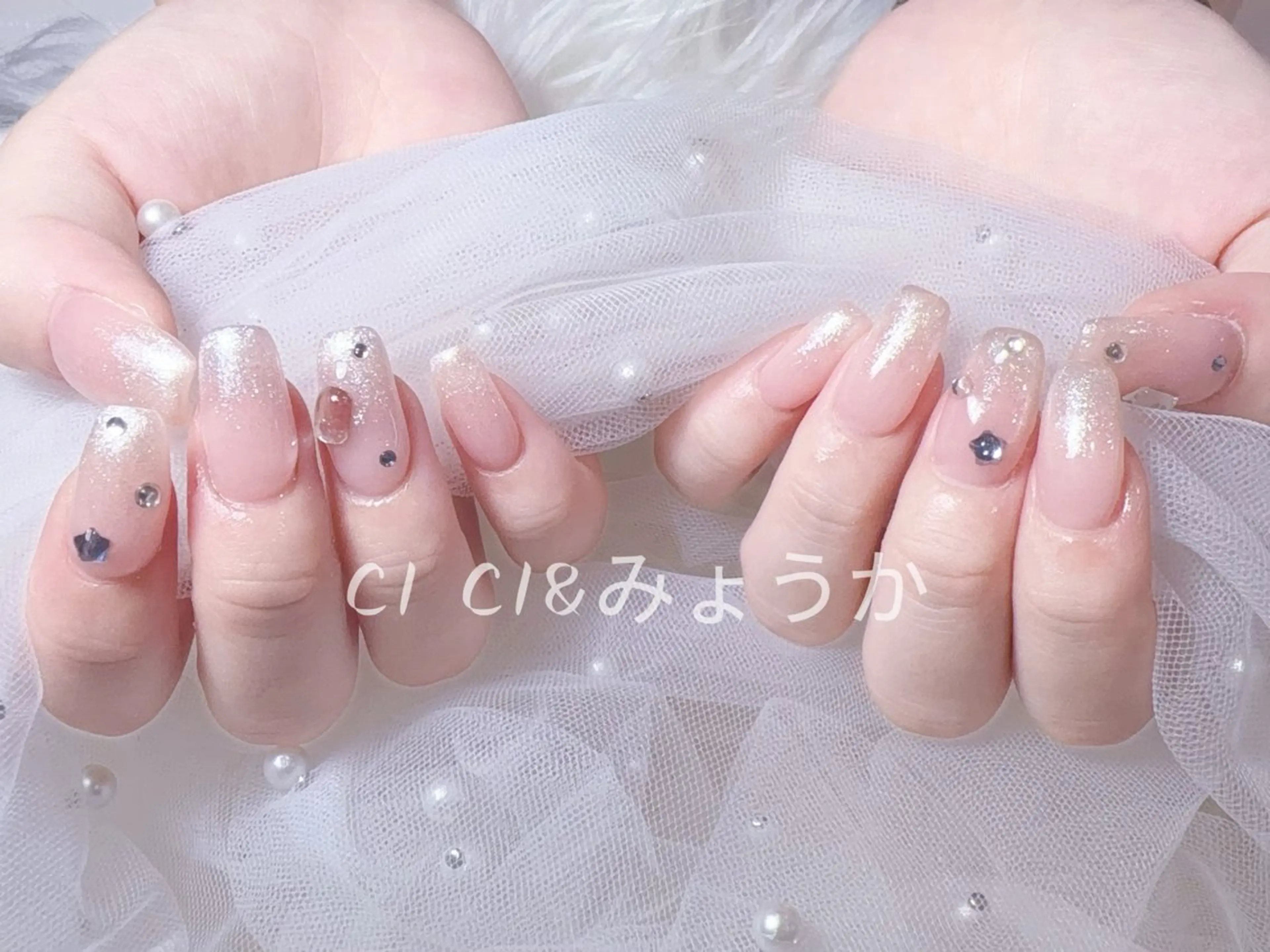 ネイル チークネイル 長さ出し フットネイル ジェルネイル グラデーション CI CI nailのネイルデザイン