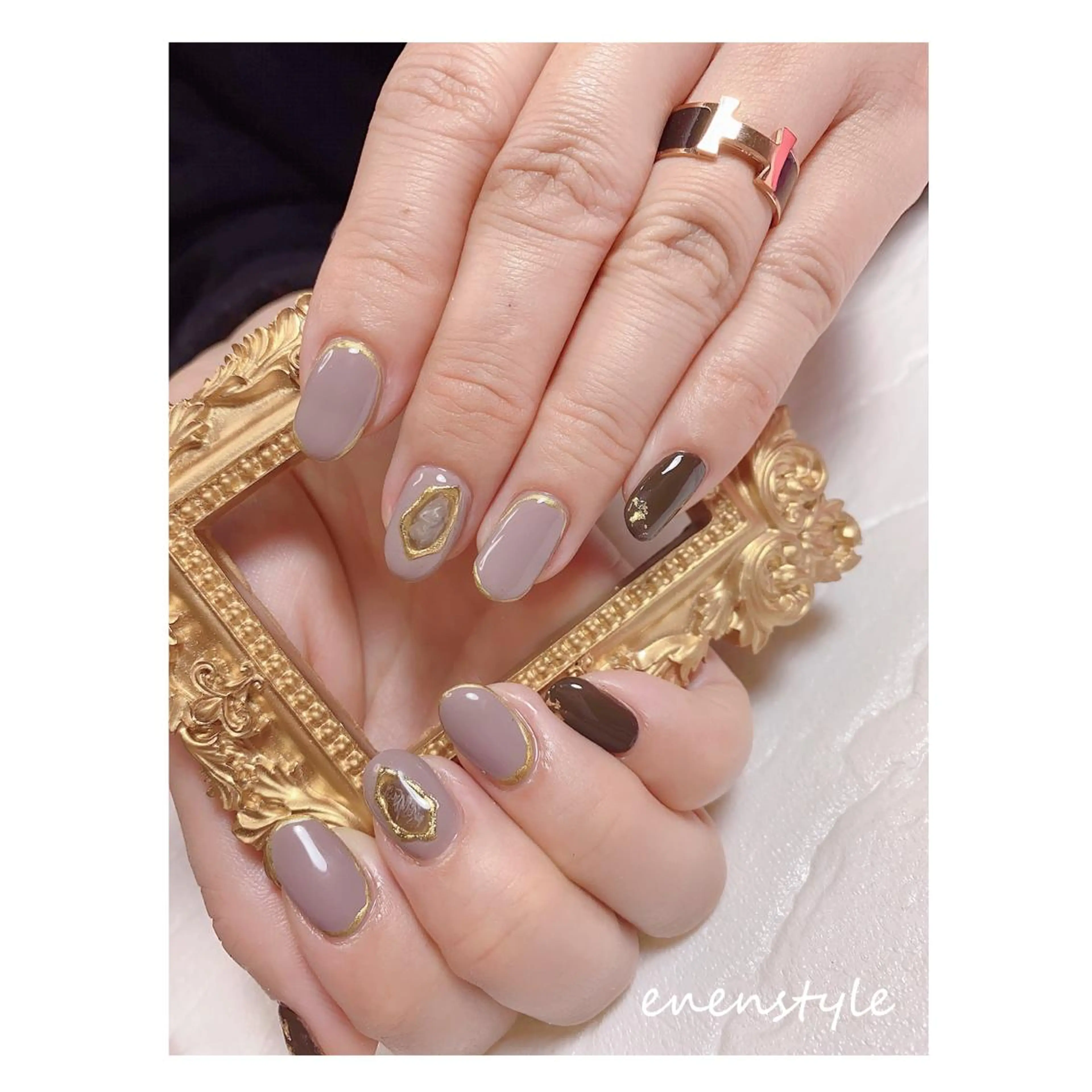 ショート ネイル ジェルネイル ニュアンスネイル オフィスネイル ワンカラーネイル パラジェル ハンドネイル 👑enen style👑のネイルデザイン