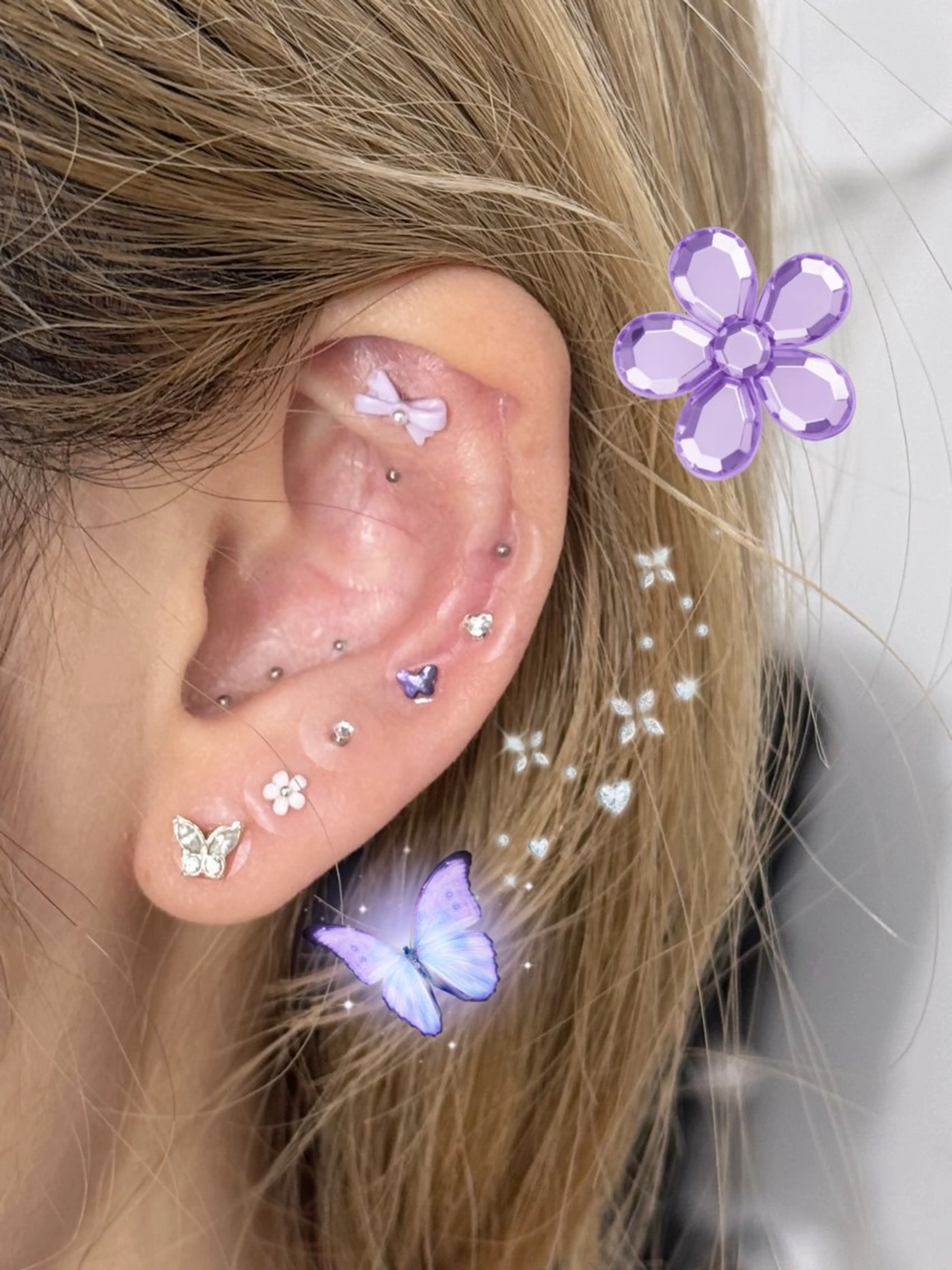 【人気No.1】 耳つぼジュエリー 付け放題 ¥4000→¥3500の写真