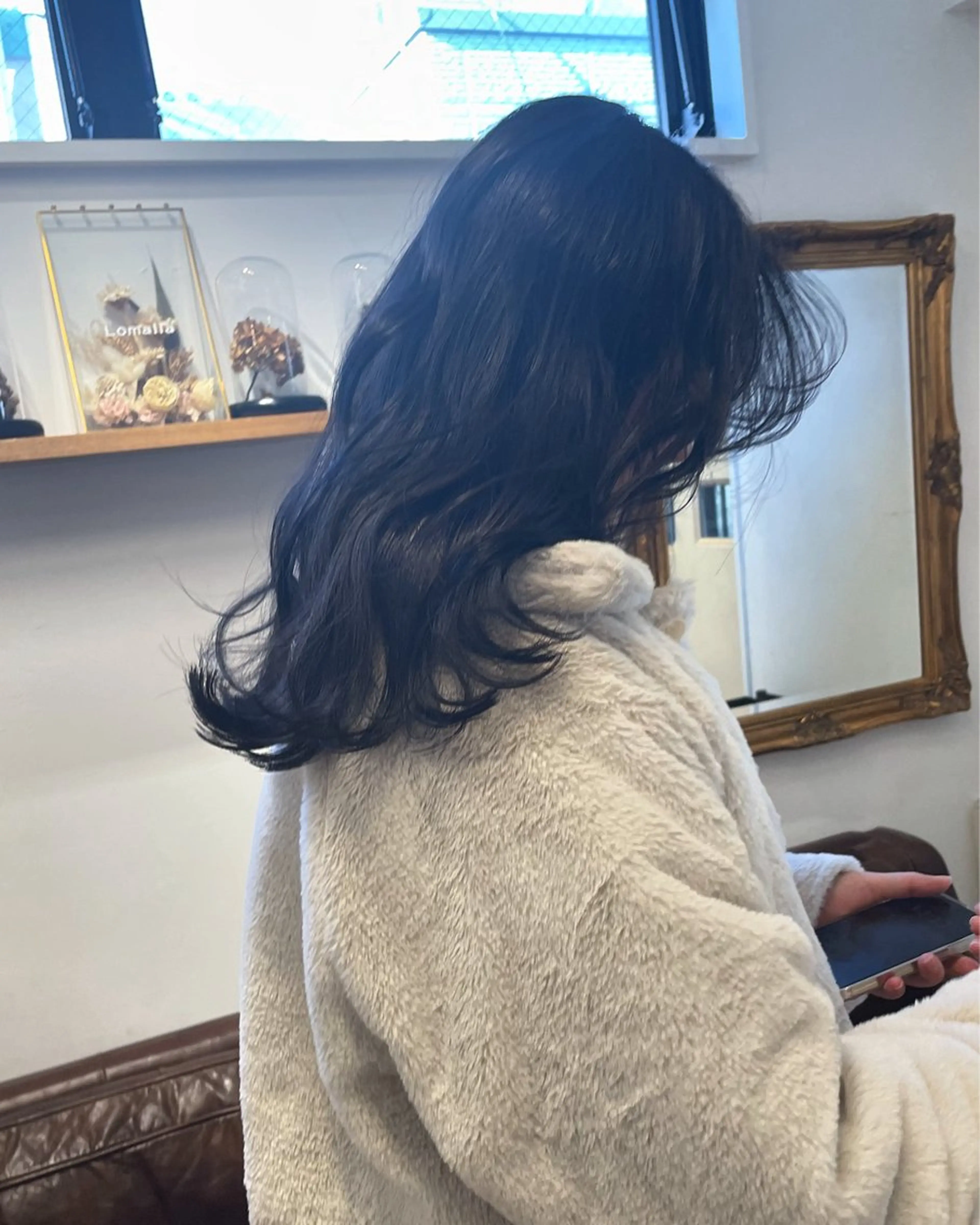 ロング カット トリートメント ミルクティー× グレージュMOMOのヘアスタイル