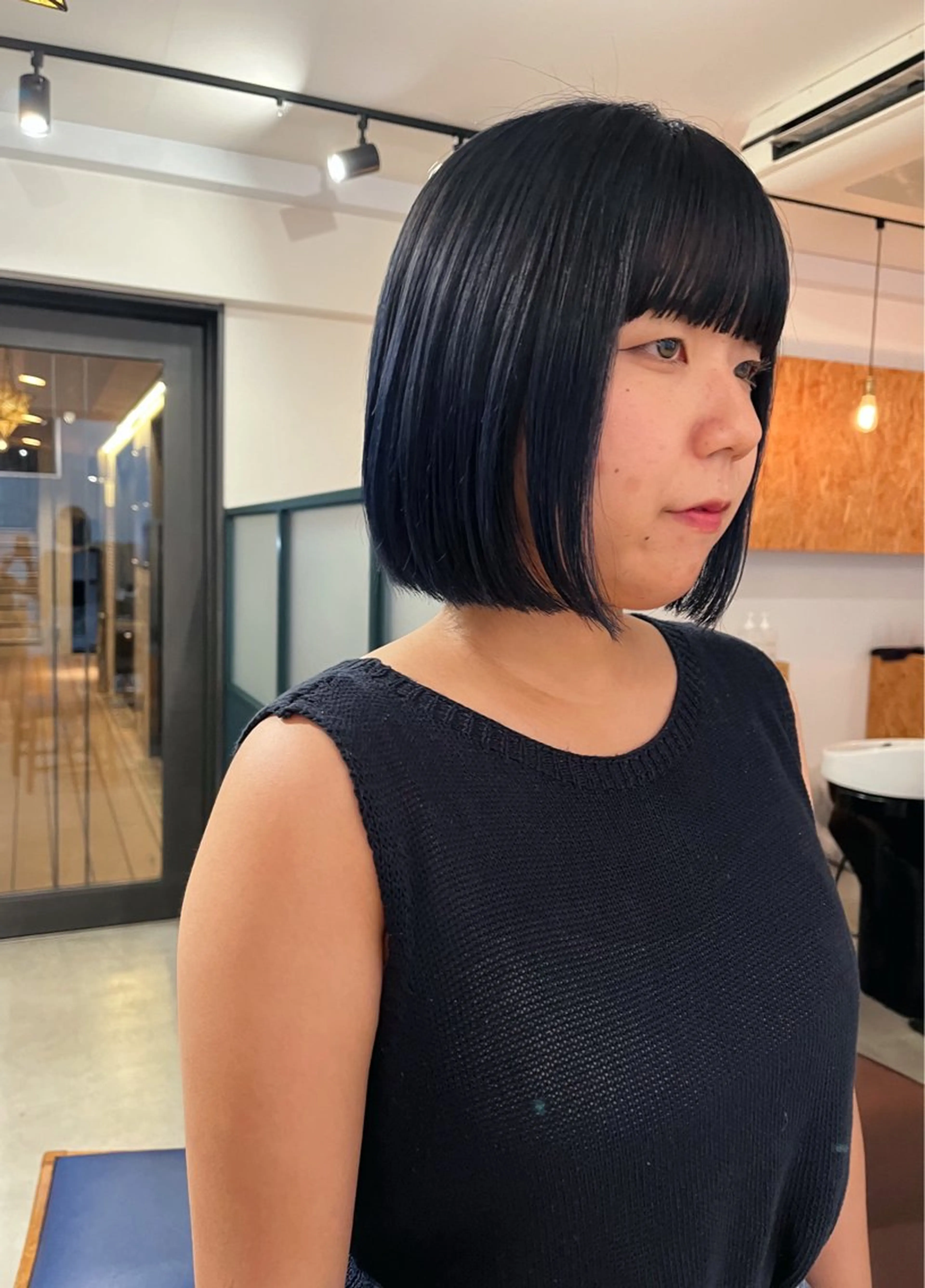 ショート カラー ブリーチ ブルーカラー 暖色/パーマ 🌼クニトウメイのヘアスタイル