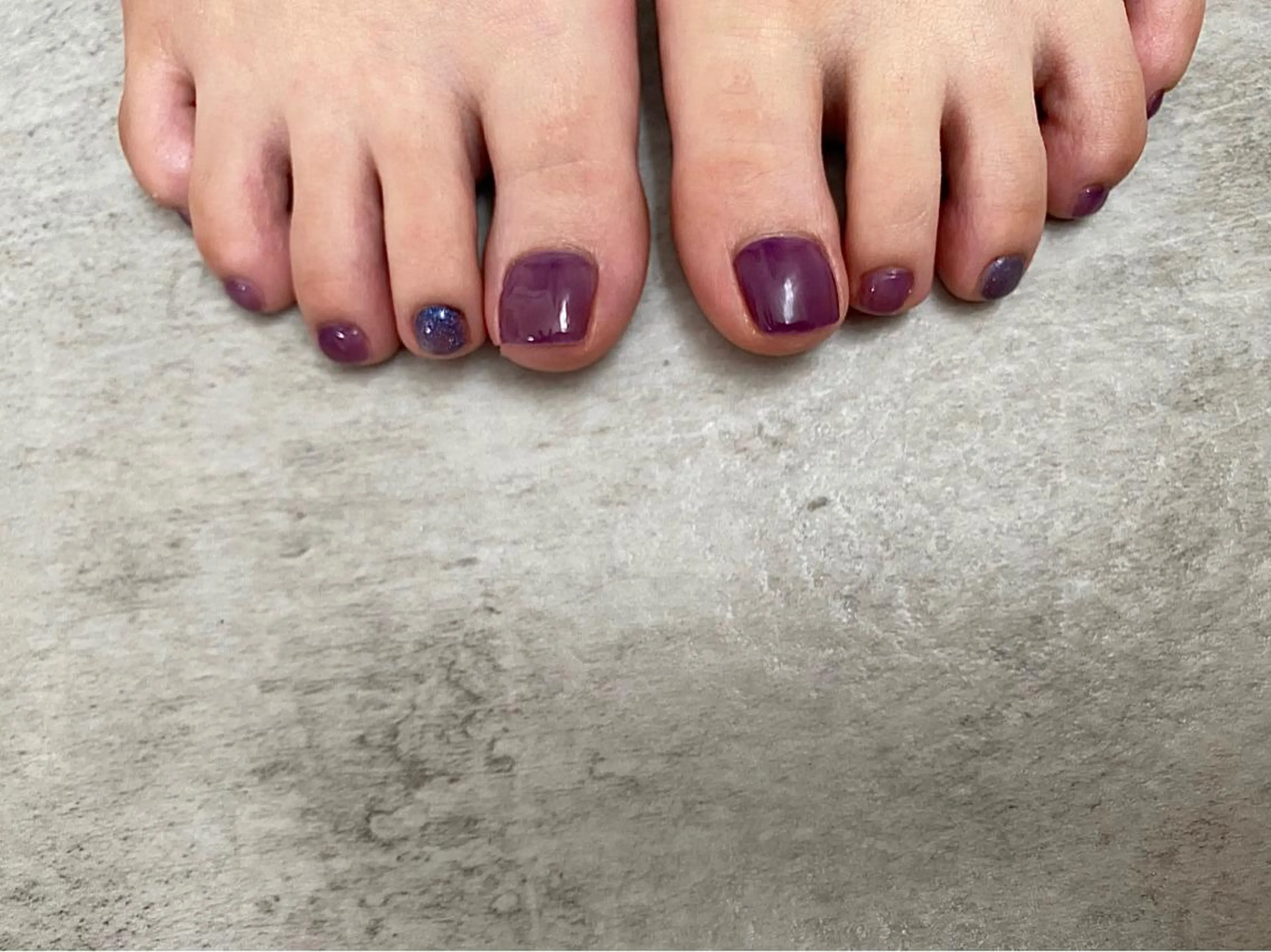 フットネイルワンカラー💅の写真