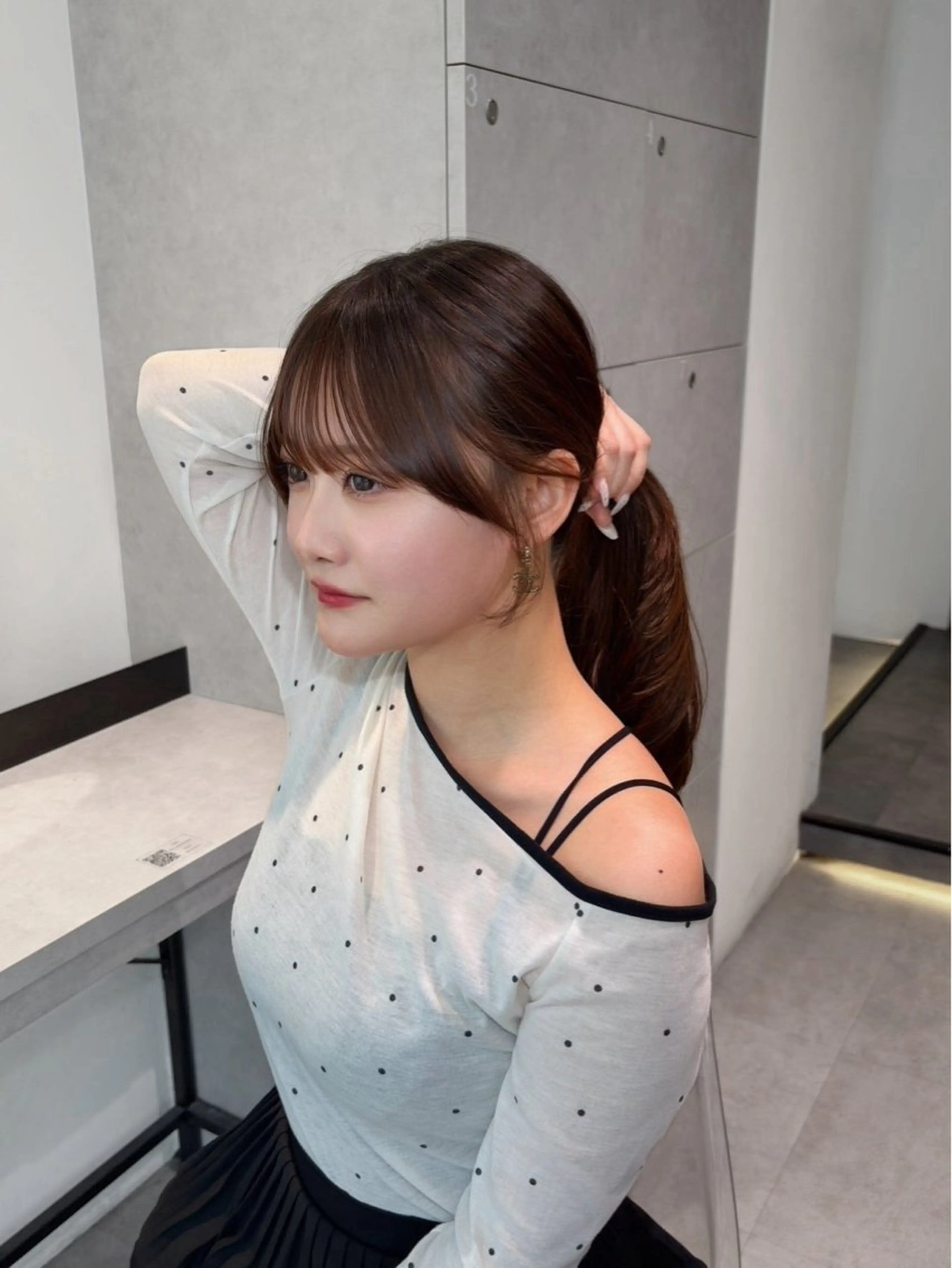 ロング ハッシュカット ハイレイヤー レイヤーカット 吉村 駿佑のヘアスタイル