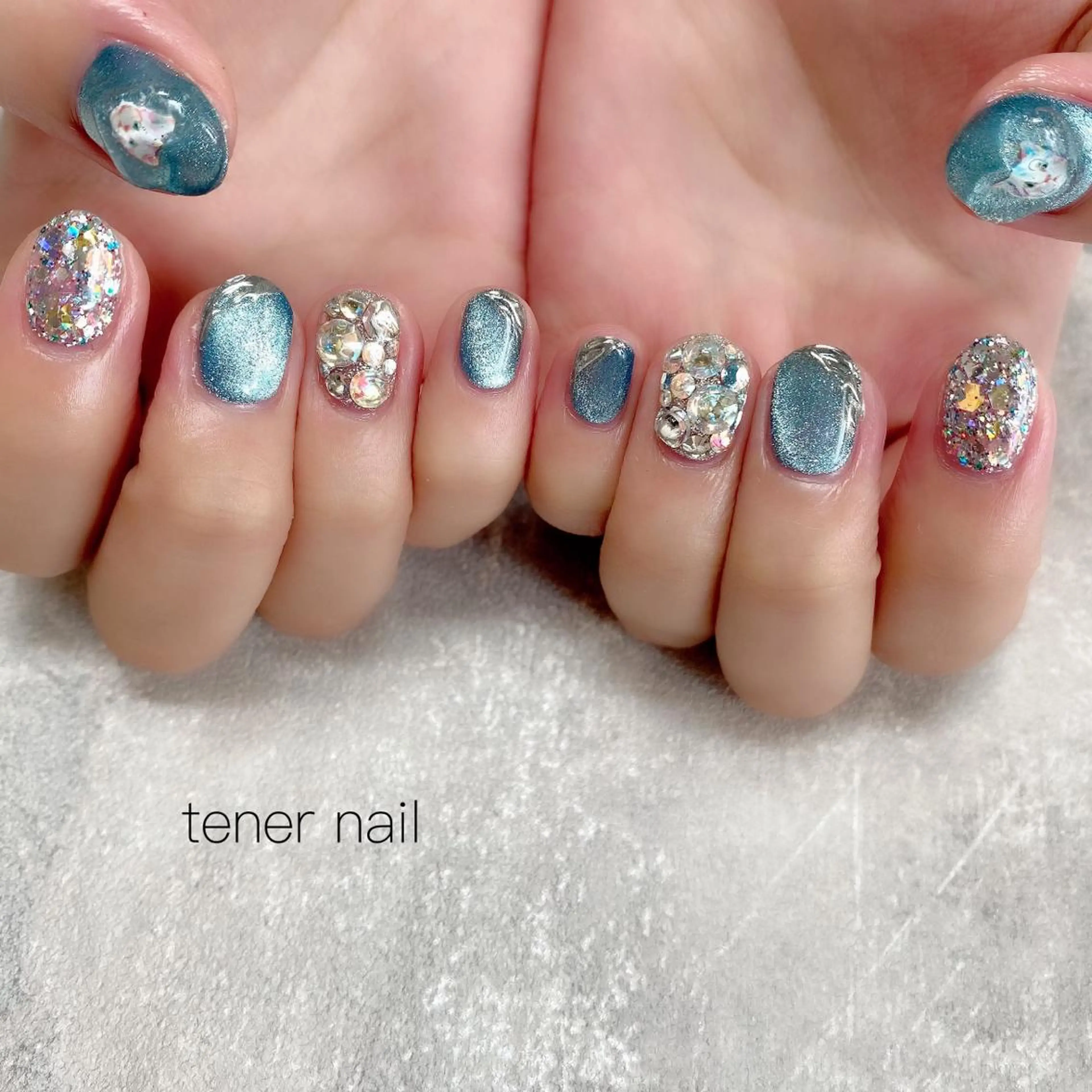 ネイル ストーンネイル テネルネイル tener nailのネイルデザイン