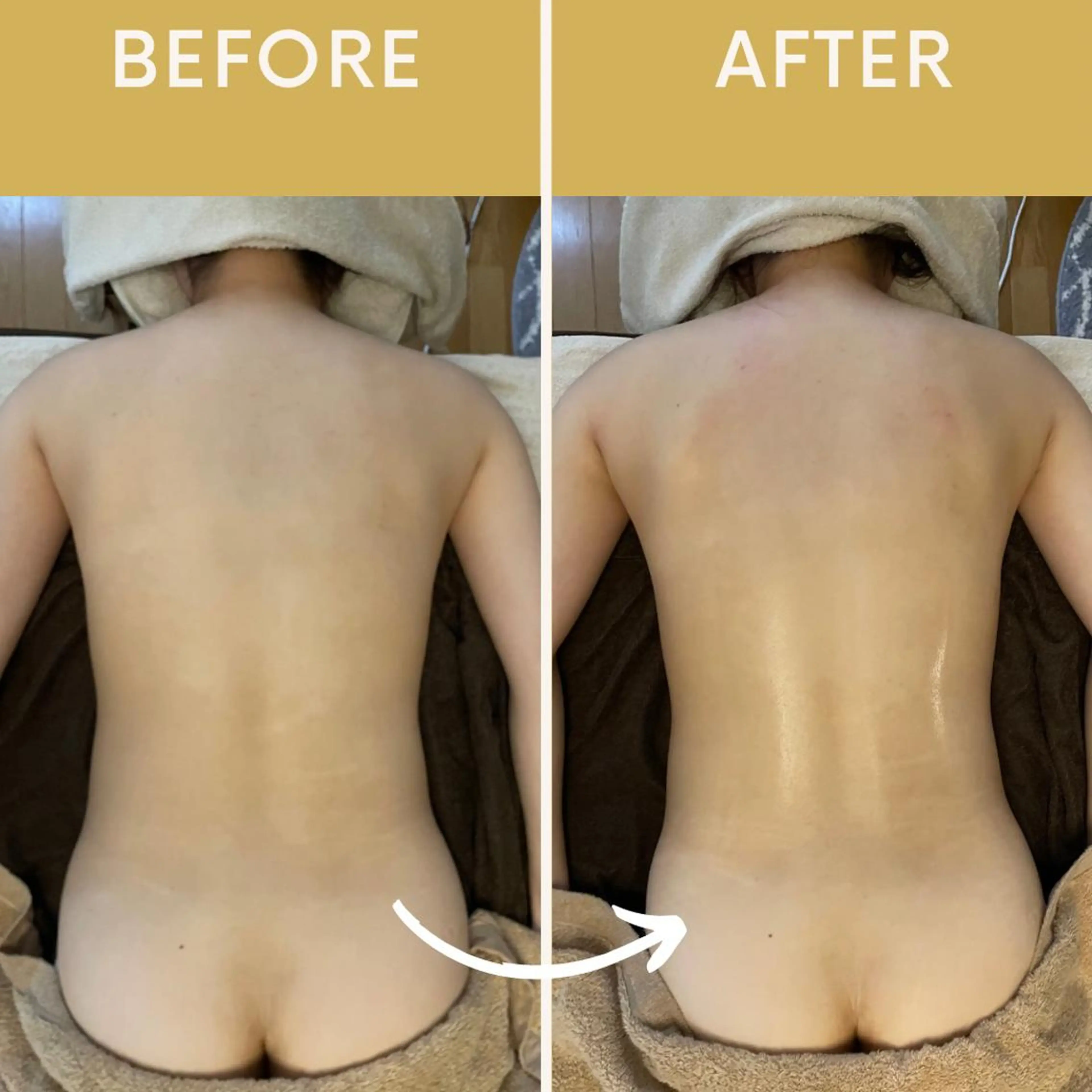 セレクト60分コース(背中、脚裏面、脚表面、腕、お腹、デコルテ、ヘッド）からお好きな部位を3.4箇所お選び頂けます。の写真