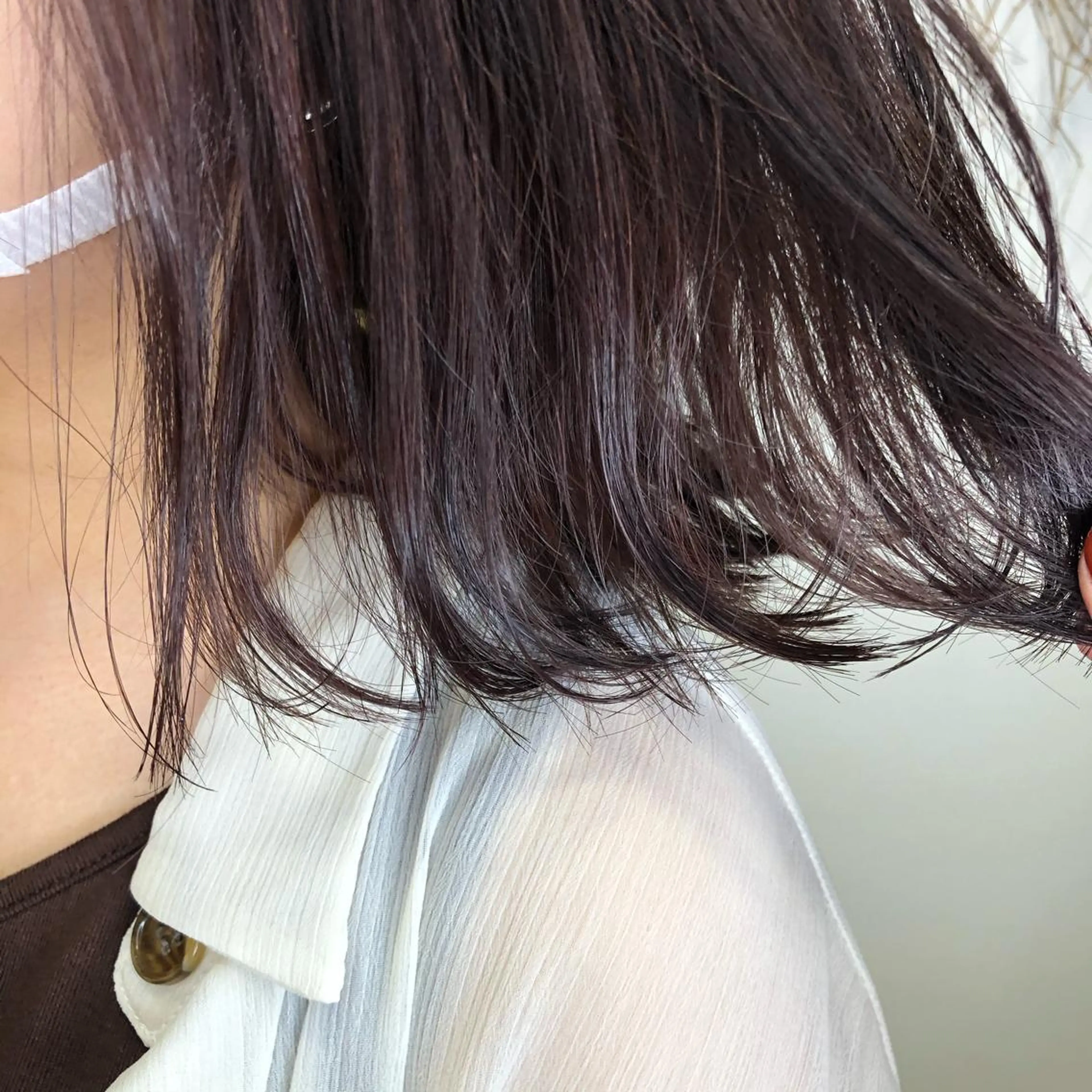 ミディアム カラー ラベンダーカラー カット ヘアカラー トリートメント 松佐 ゆかりのヘアスタイル