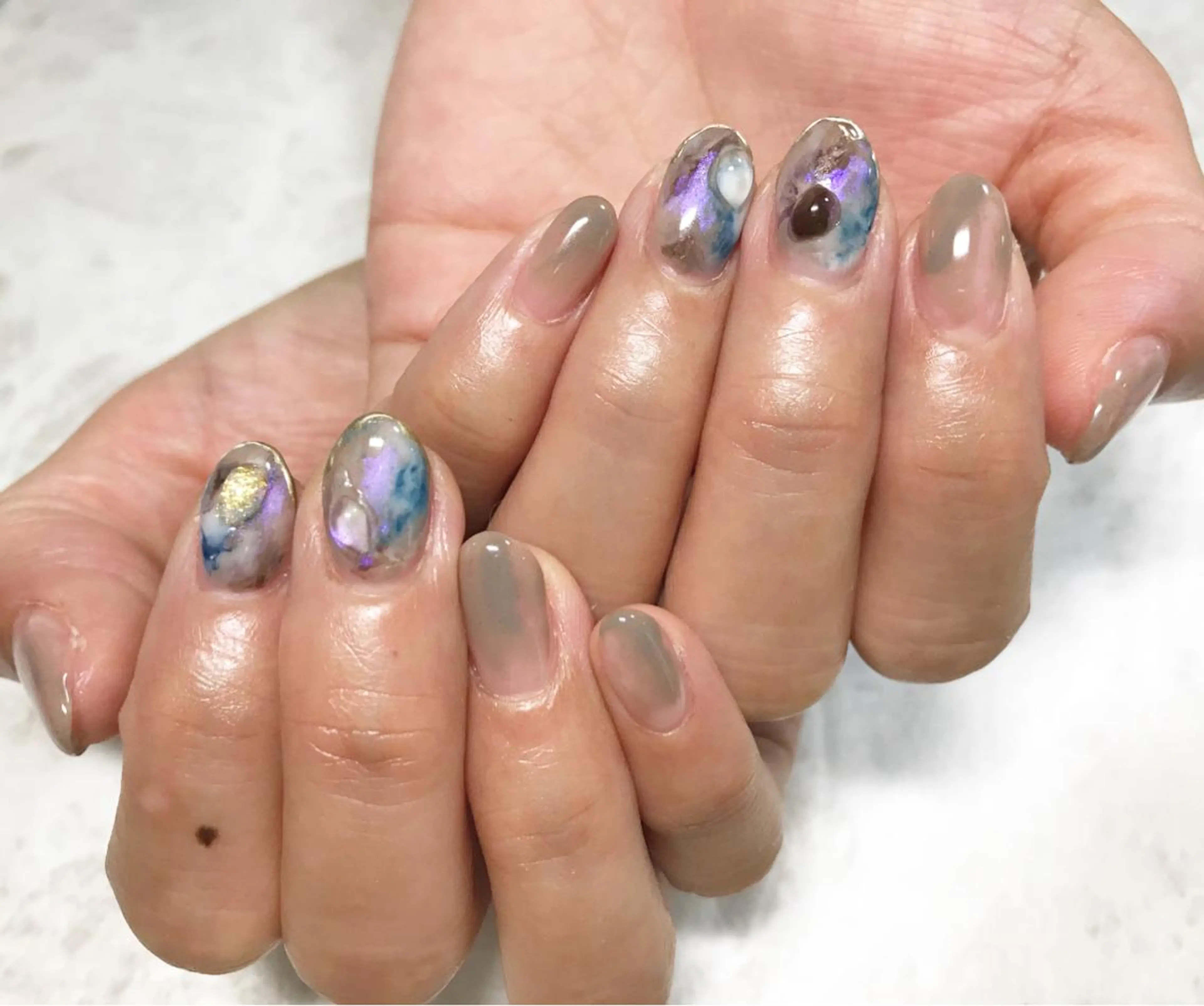 ネイル フットネイル ニュアンスネイル シンプルネイル 春ネイル 夏ネイル ネイル フフラ所属・nail fufla ♡yamane♡のネイルデザイン