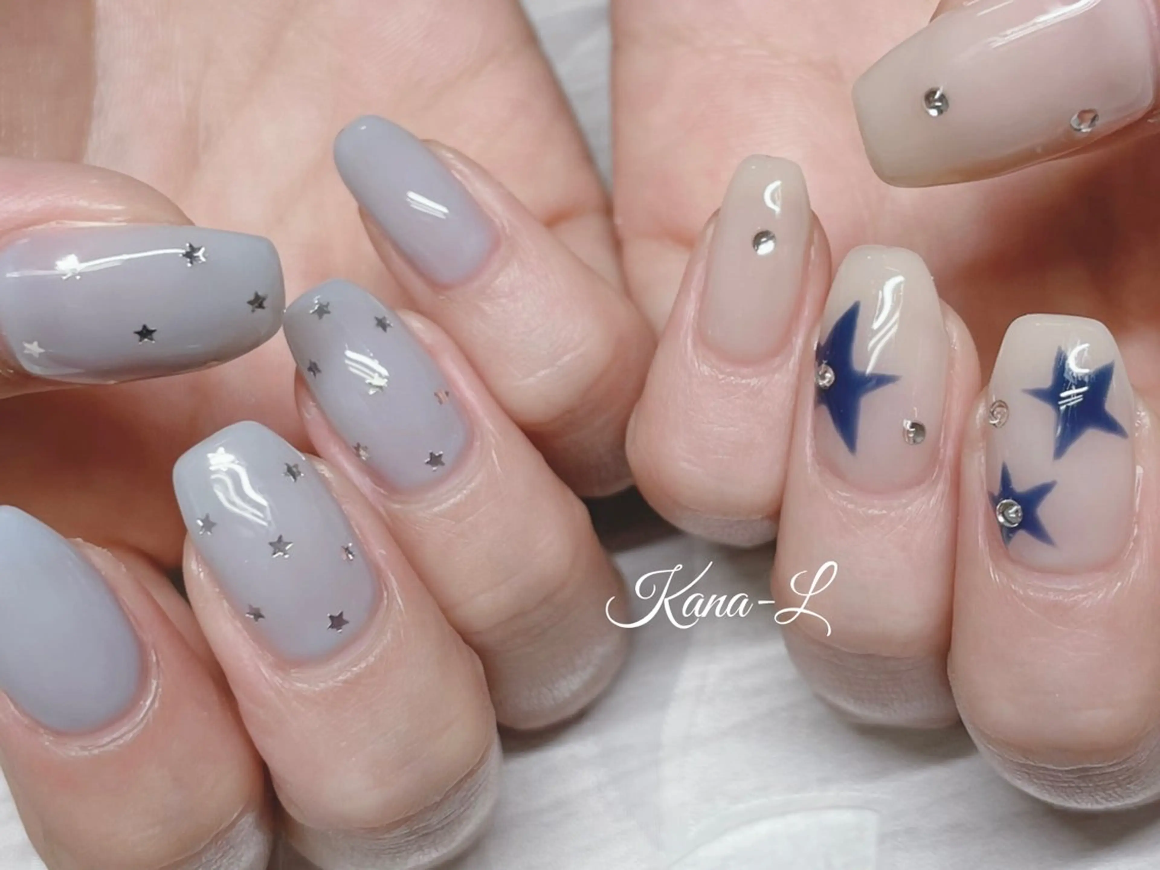 ネイル ジェルネイル 韓国ネイル パラジェル ワンホンネイル 芦辺 香奈のネイルデザイン