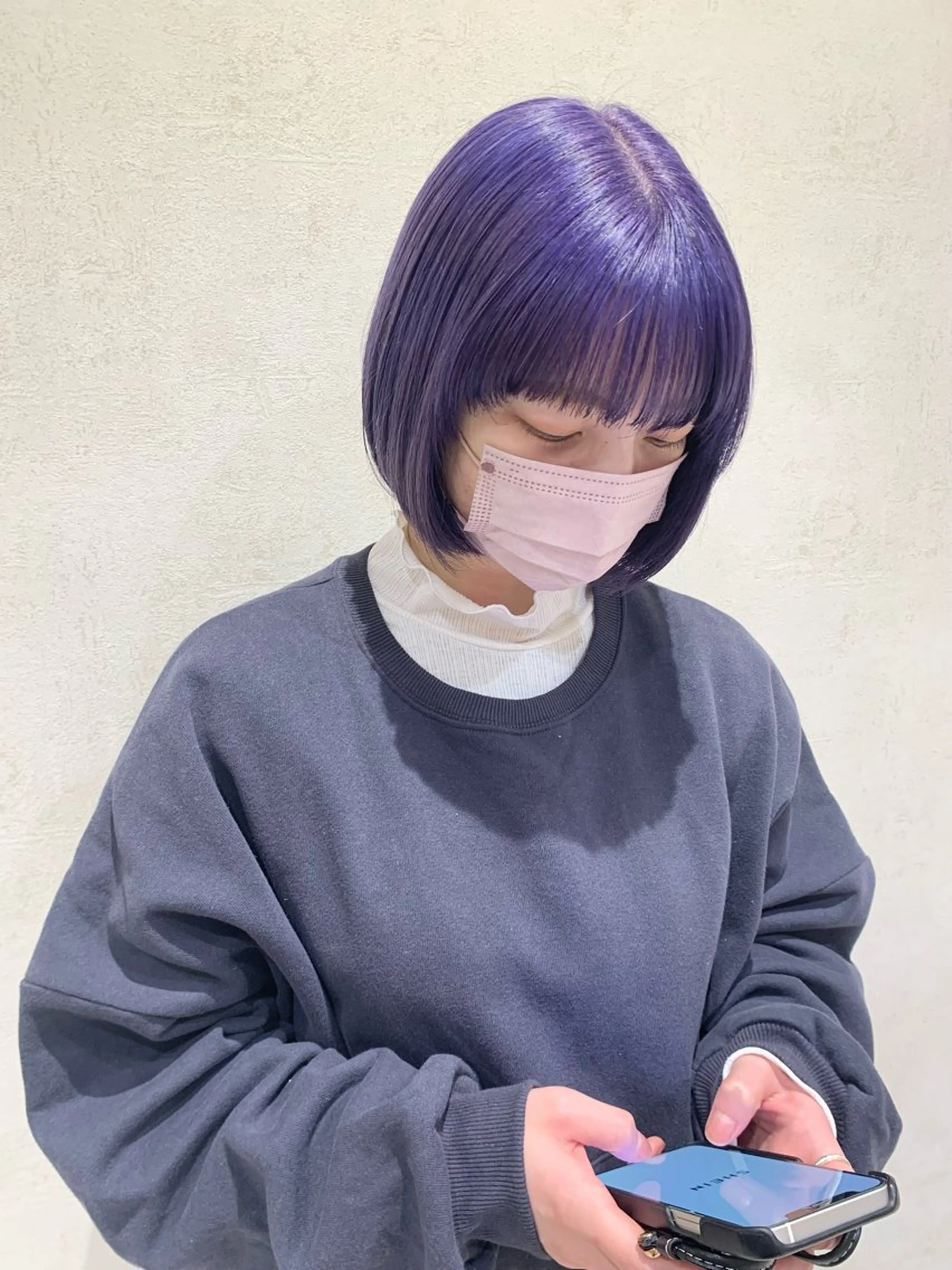 ショート カラー フェザー/ニュアンス パーマ/ryutoのヘアスタイル