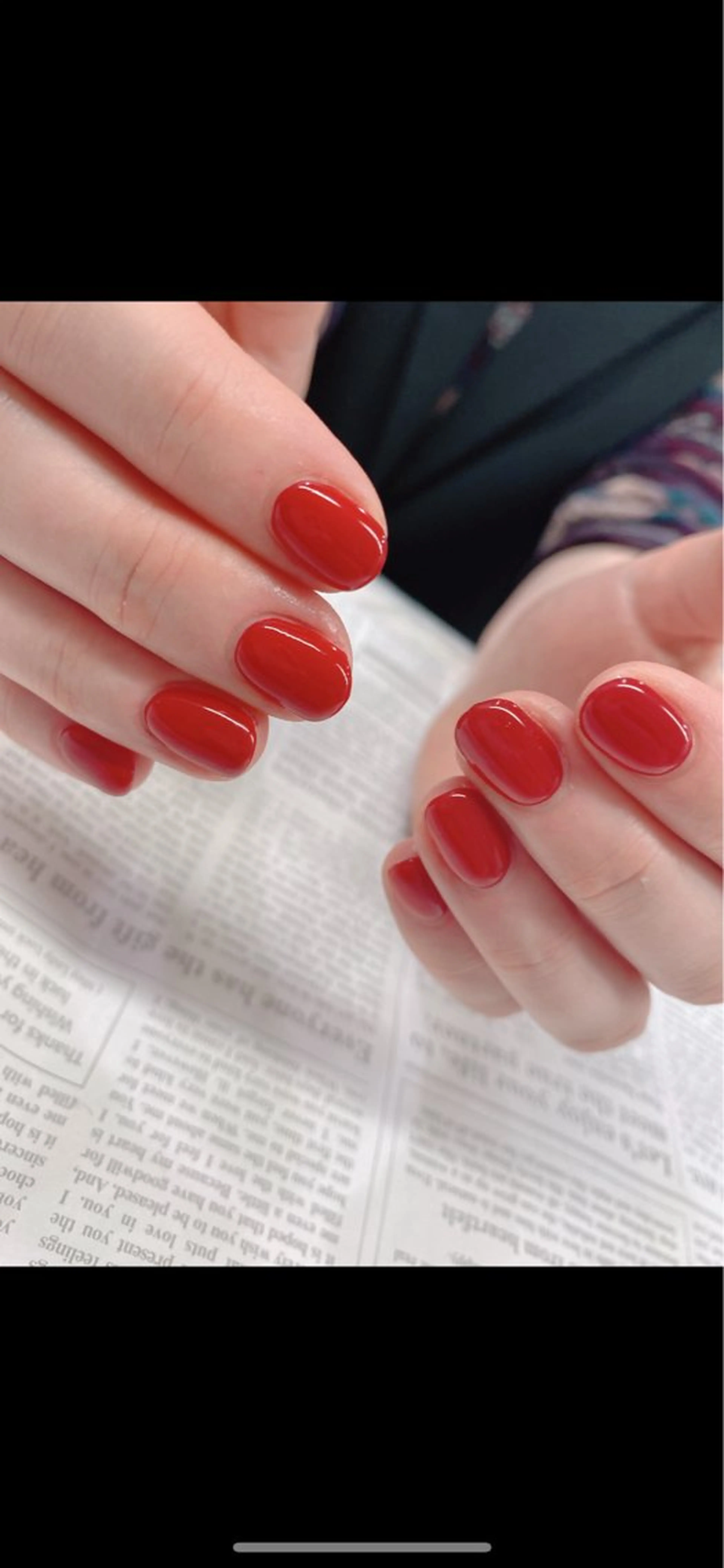 【パラジェル】オフ無しワンカラーネイルの写真