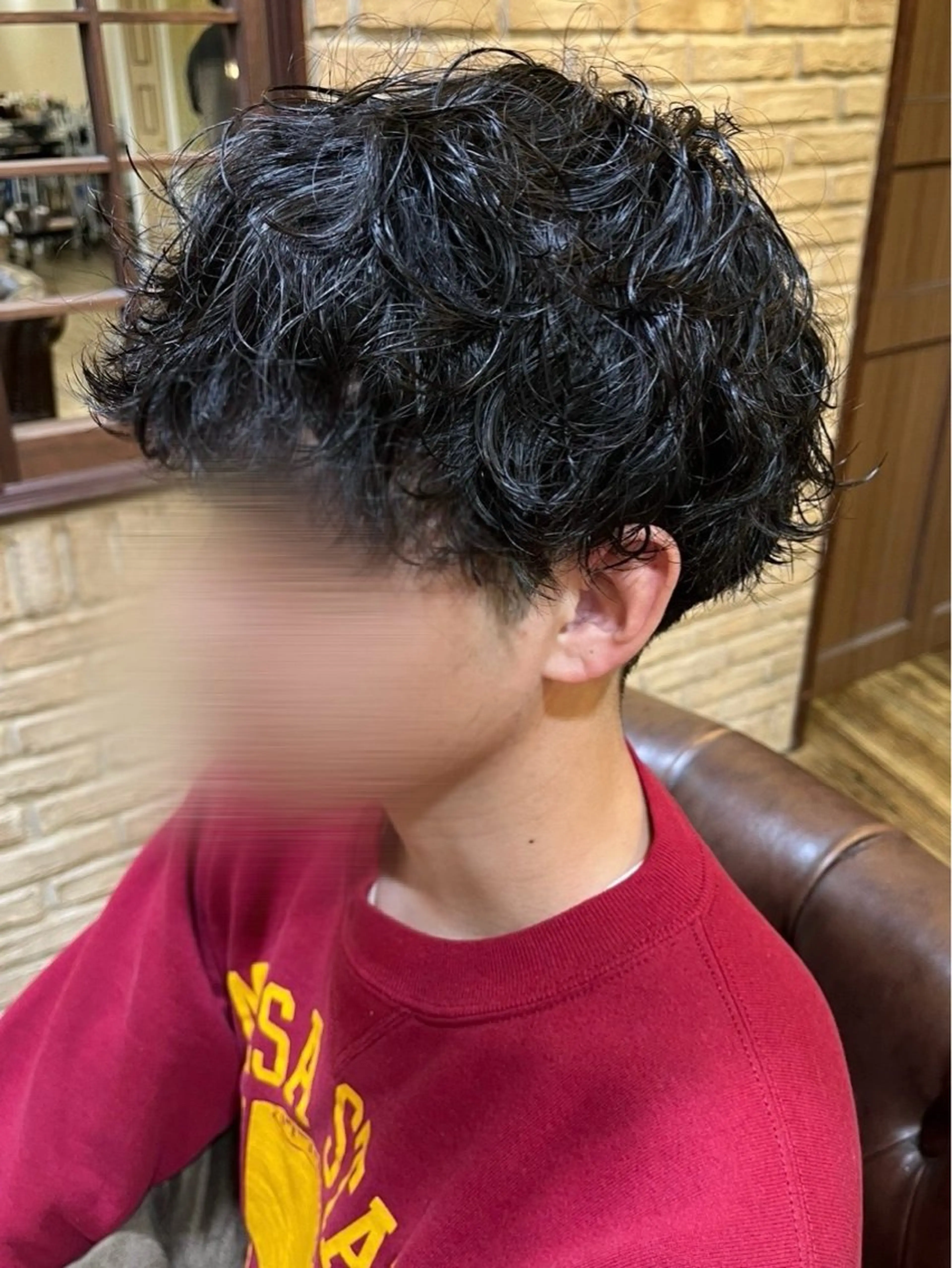 パーマ メンズ 藤野 友杏那のヘアスタイル