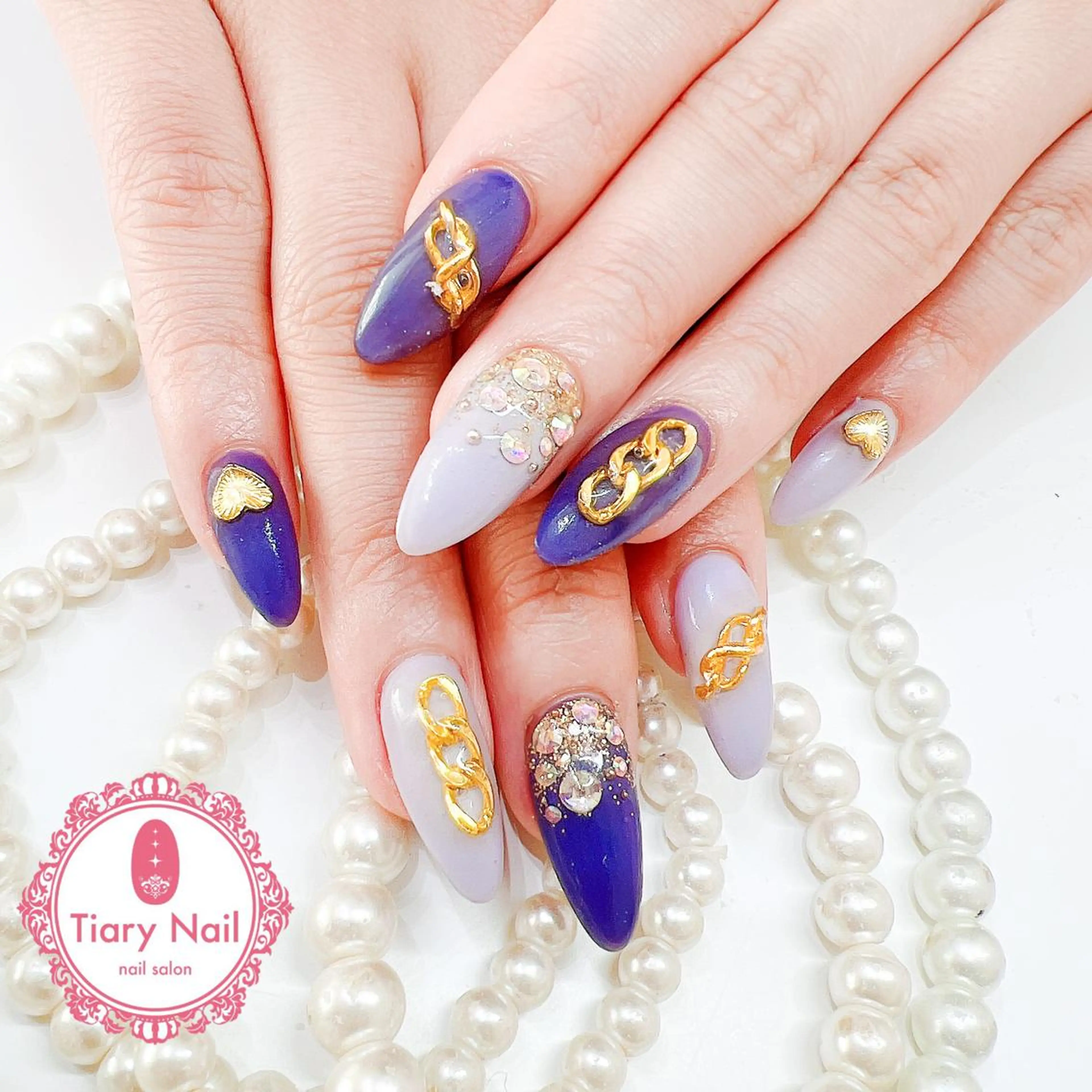 ネイル 桜ネイル 成人式 長さ出し フラッシュネイル フットネイル ハンドネイル 💗🪽Tiary Nail🪽💗のネイルデザイン