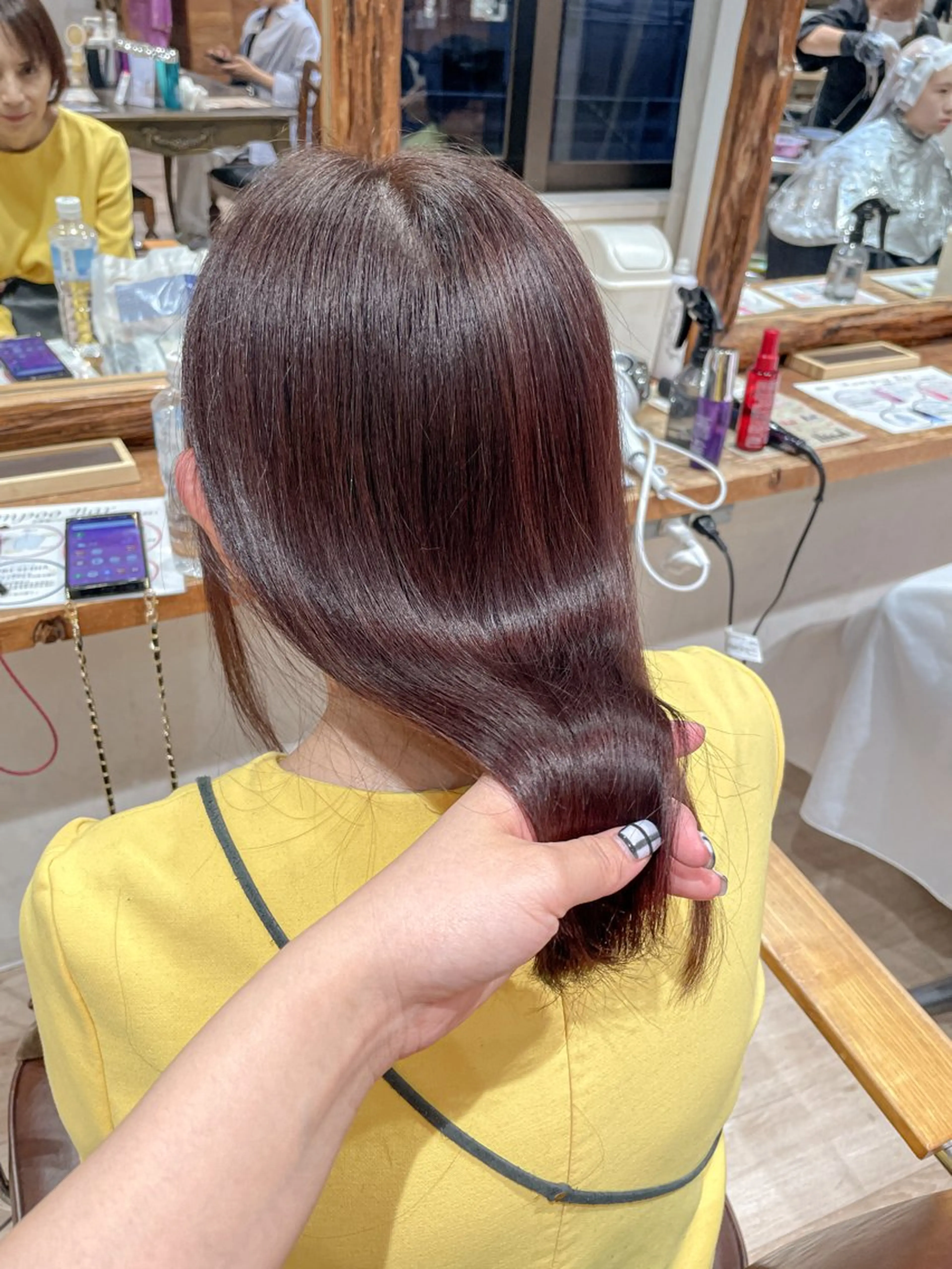 ミディアム カラー ヘアカラー トリートメント cut／nail ▫️ｲﾁｶ🌻のネイルデザイン