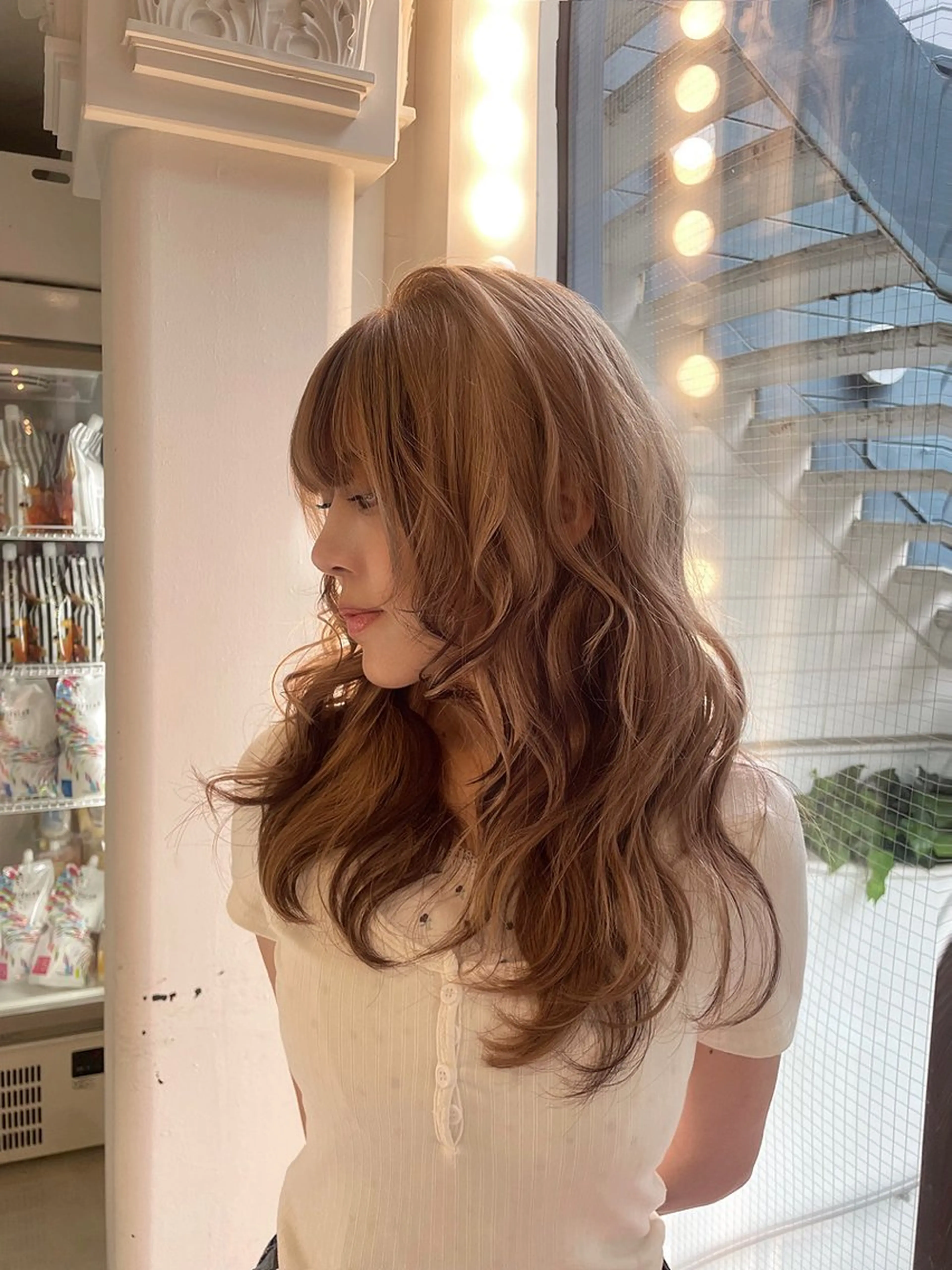 カラー HARUNA/原宿/ デザイン/カットのヘアスタイル