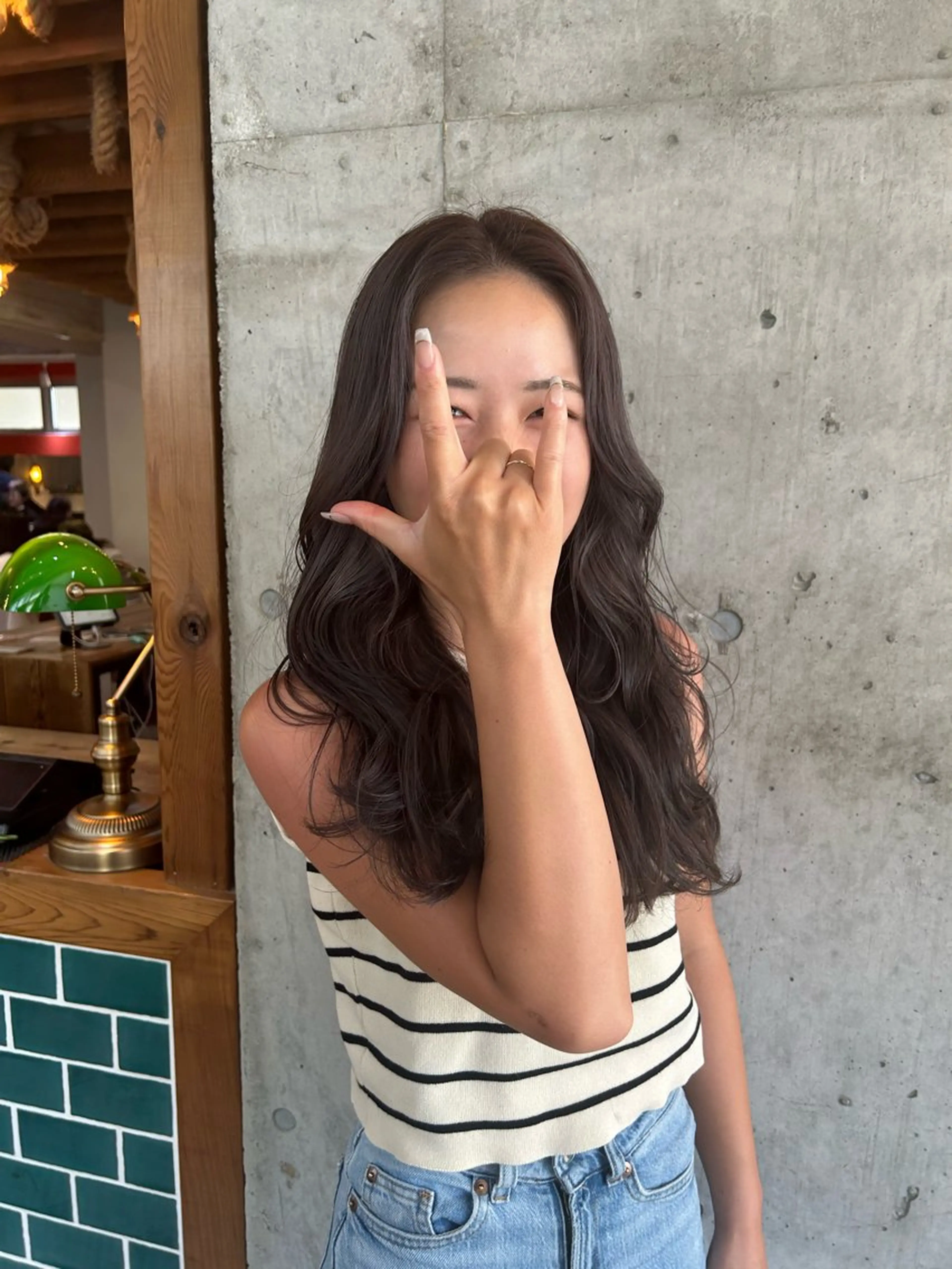 ロング カラー ヘアカラー トリートメント 🎨デザイン🥇 美髪・艶髪　日暮千敬のヘアスタイル