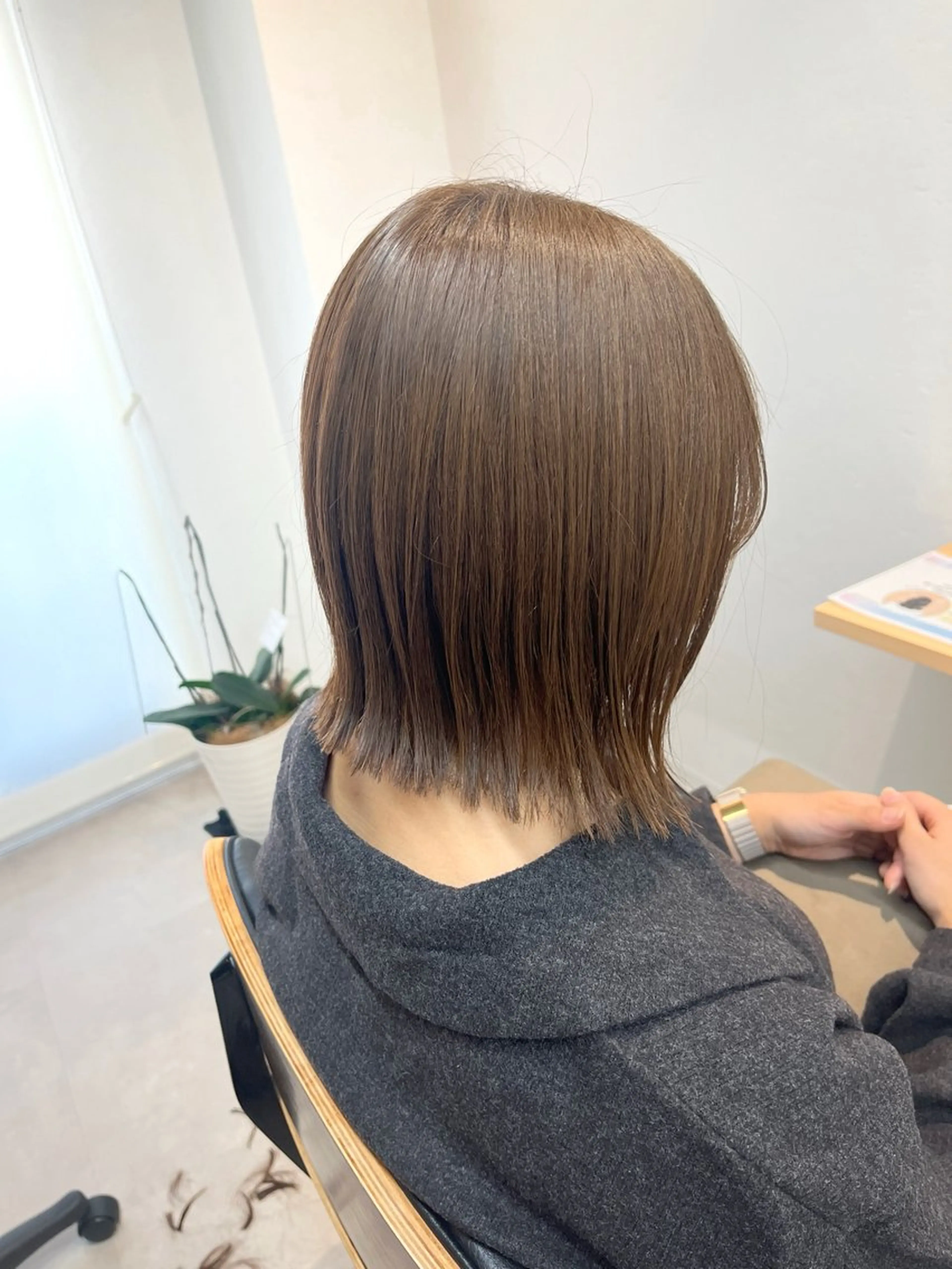 ミディアム カット ヘアカラー 🧸🤍船橋/ボブ /toto.Momoのヘアスタイル