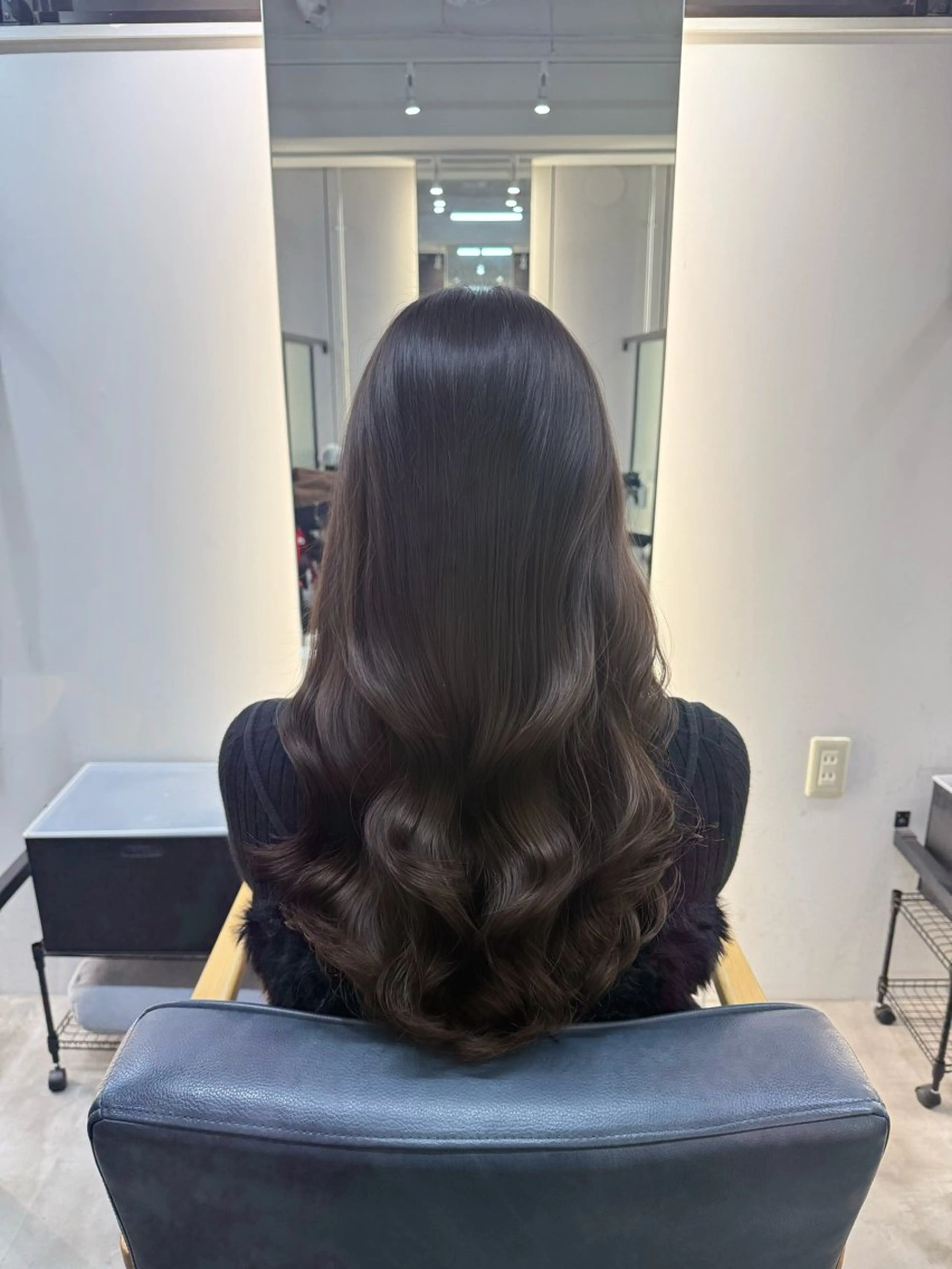 ロング パーマ カット パーマ 韓国ヘア/韓国風 パーマ/kazueのヘアスタイル