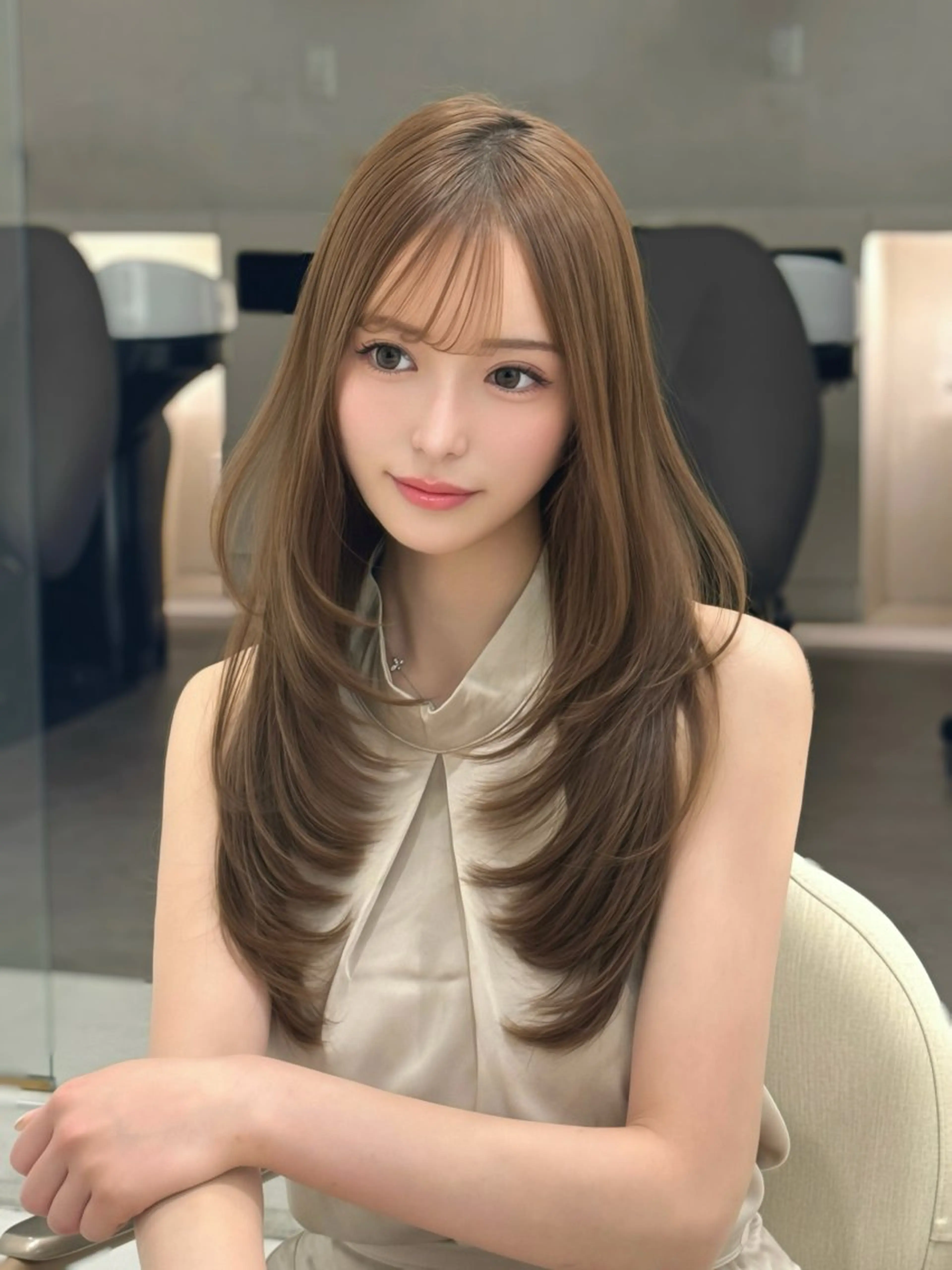 ロング カラー kaho /レイヤーカットのヘアスタイル