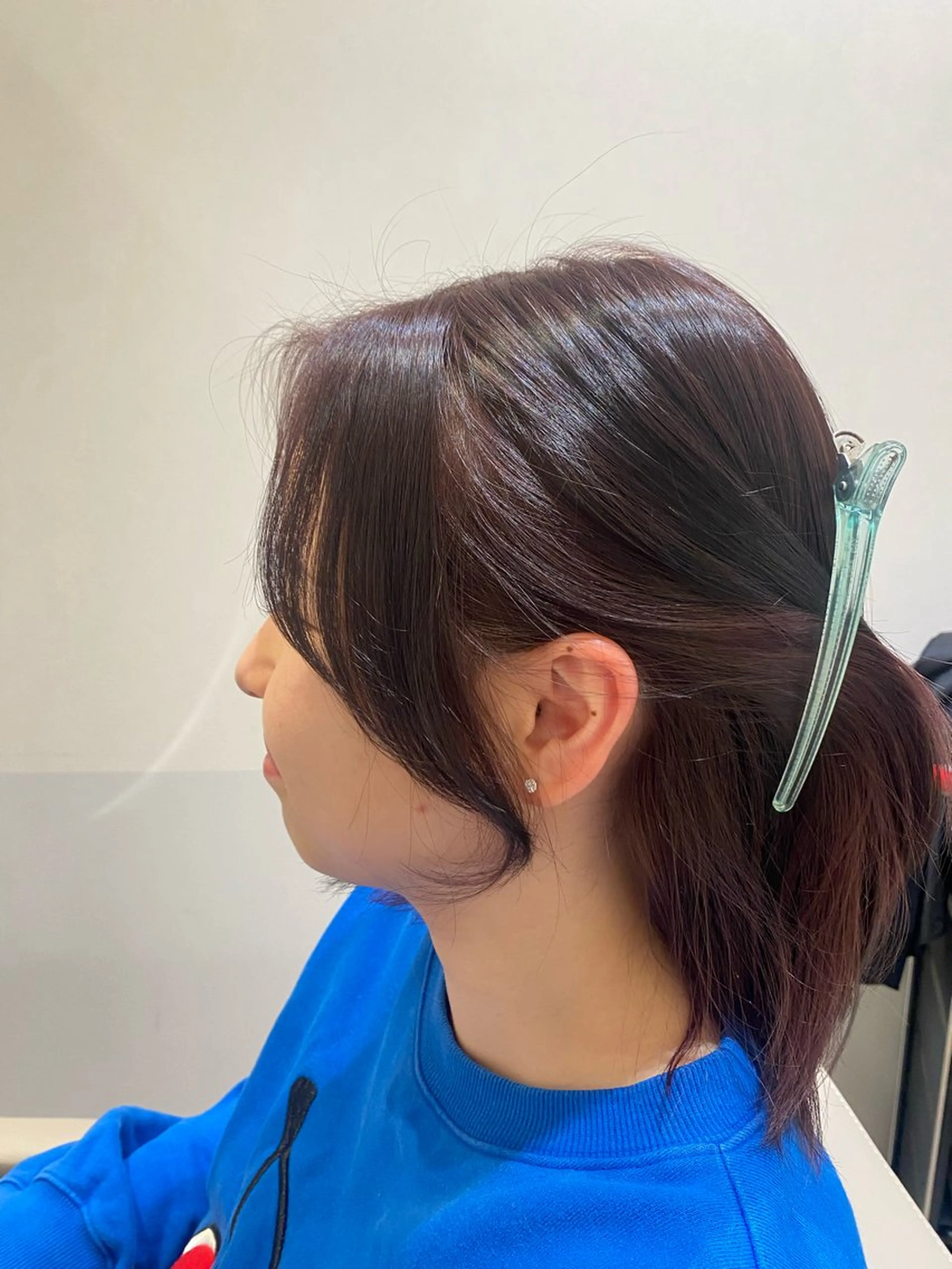 ミディアム カラー ラベンダーカラー 顔周りカット カット 韓国ヘア・カラー 🩵SHIZUKUのヘアスタイル