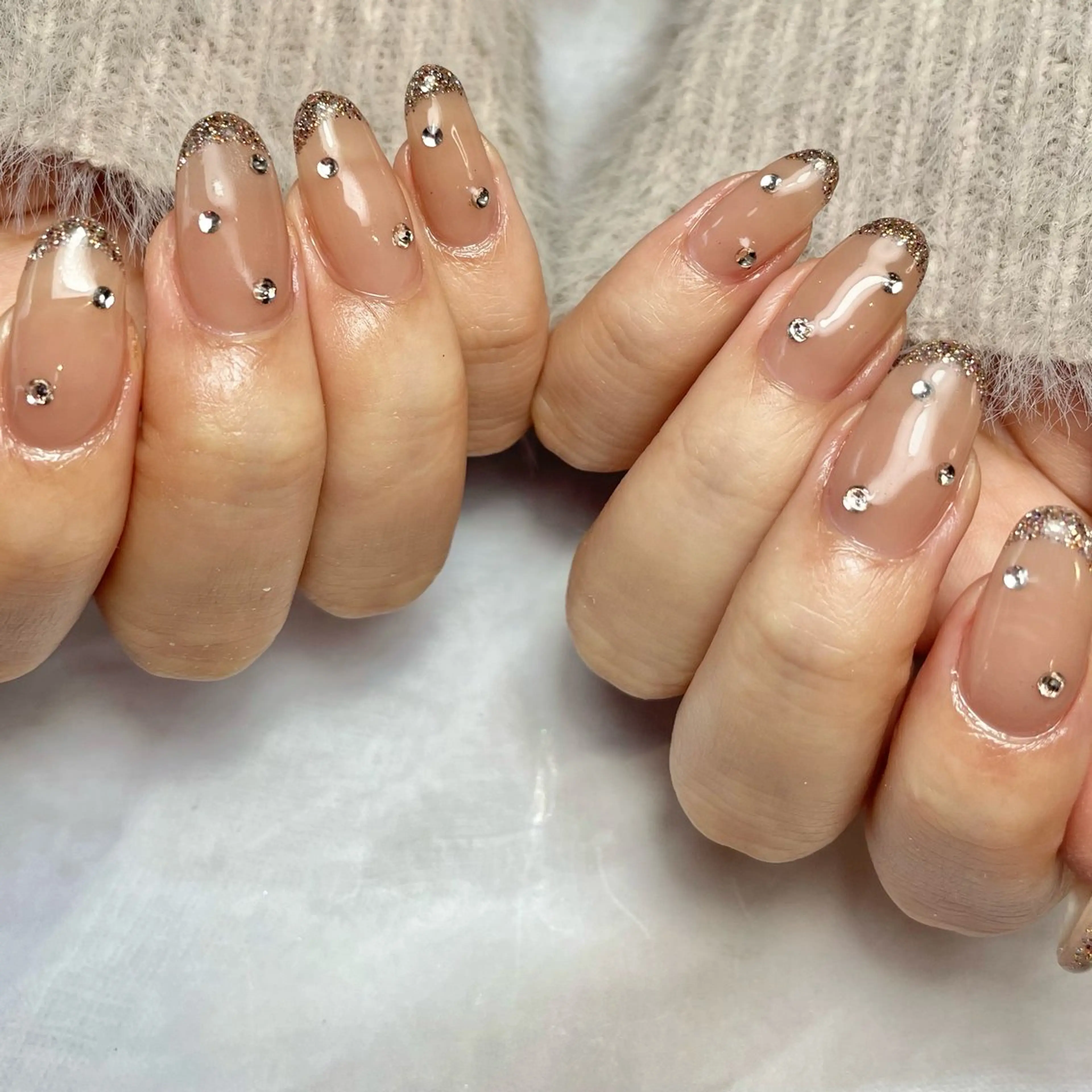 ネイル ラメ(グリッター) ハンドネイル Reflection marikoのネイルデザイン