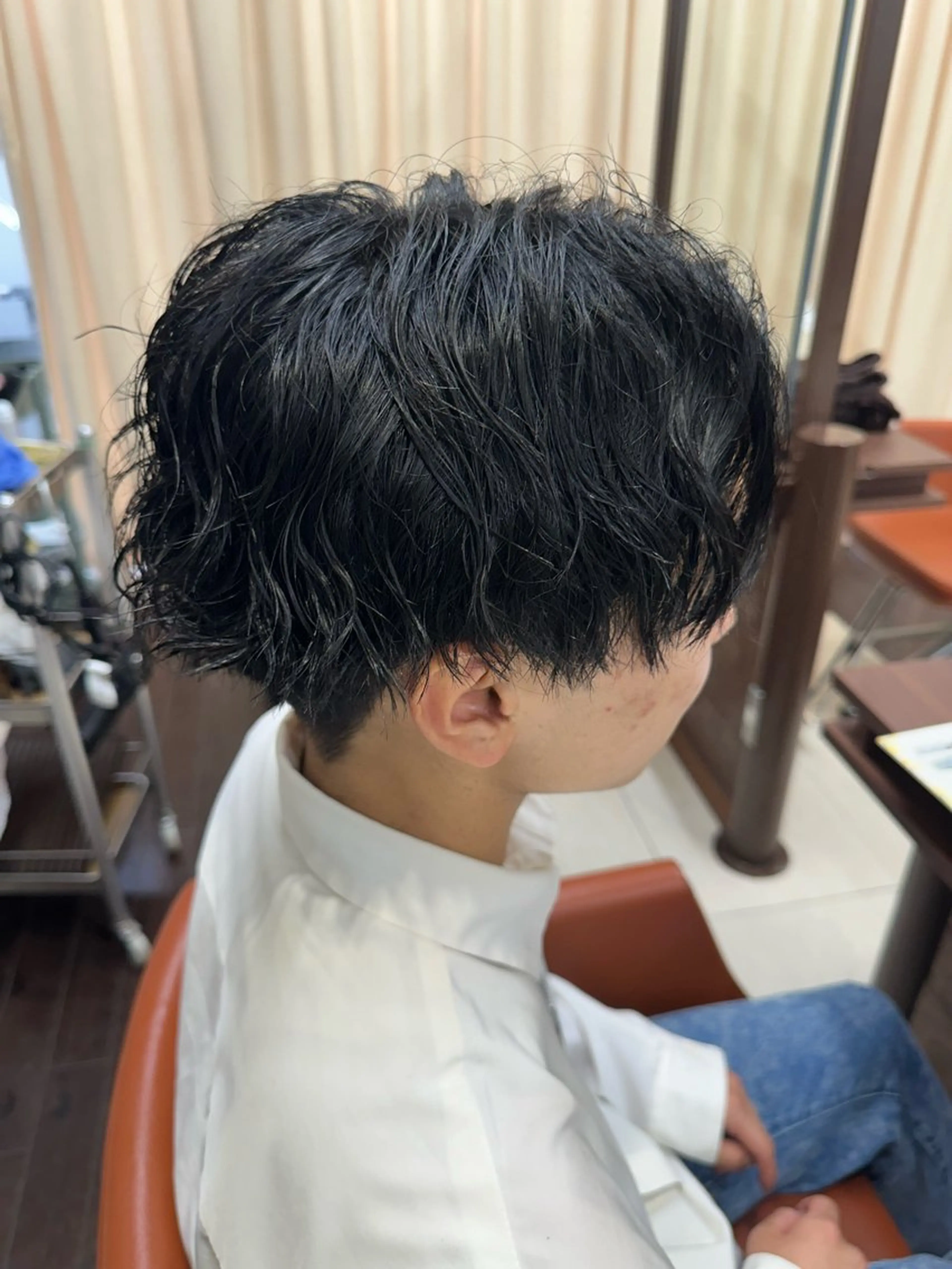 ショート カラー パーマ メンズ カット パーマ ヘアセット 毎月230人担当/ メンズヘア/清和武虎のヘアスタイル