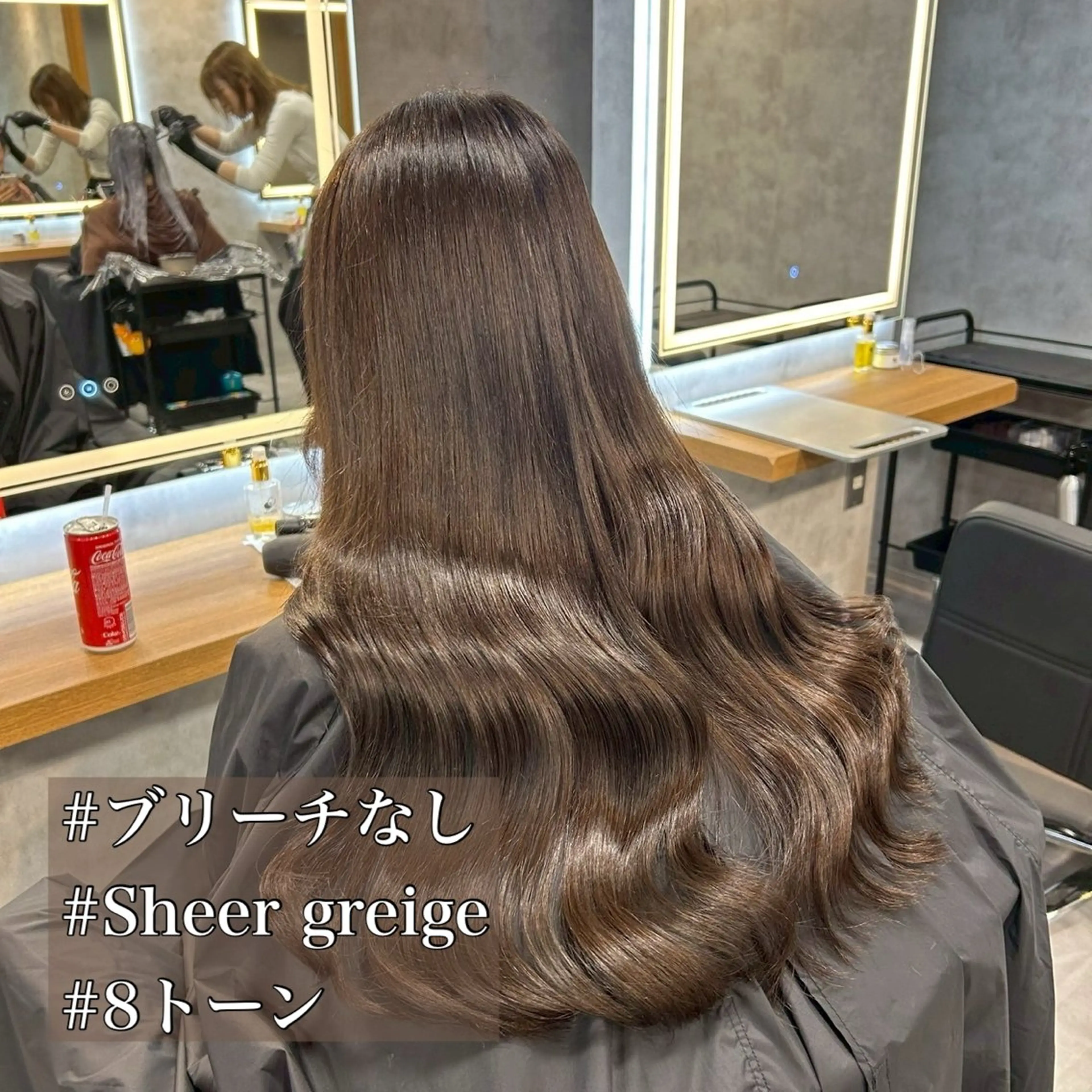 セミロング カラー ヘアアレンジ カット ヘアカラー トリートメント ヘアセット レイヤー×透明感カラ ーHAYATOのヘアスタイル