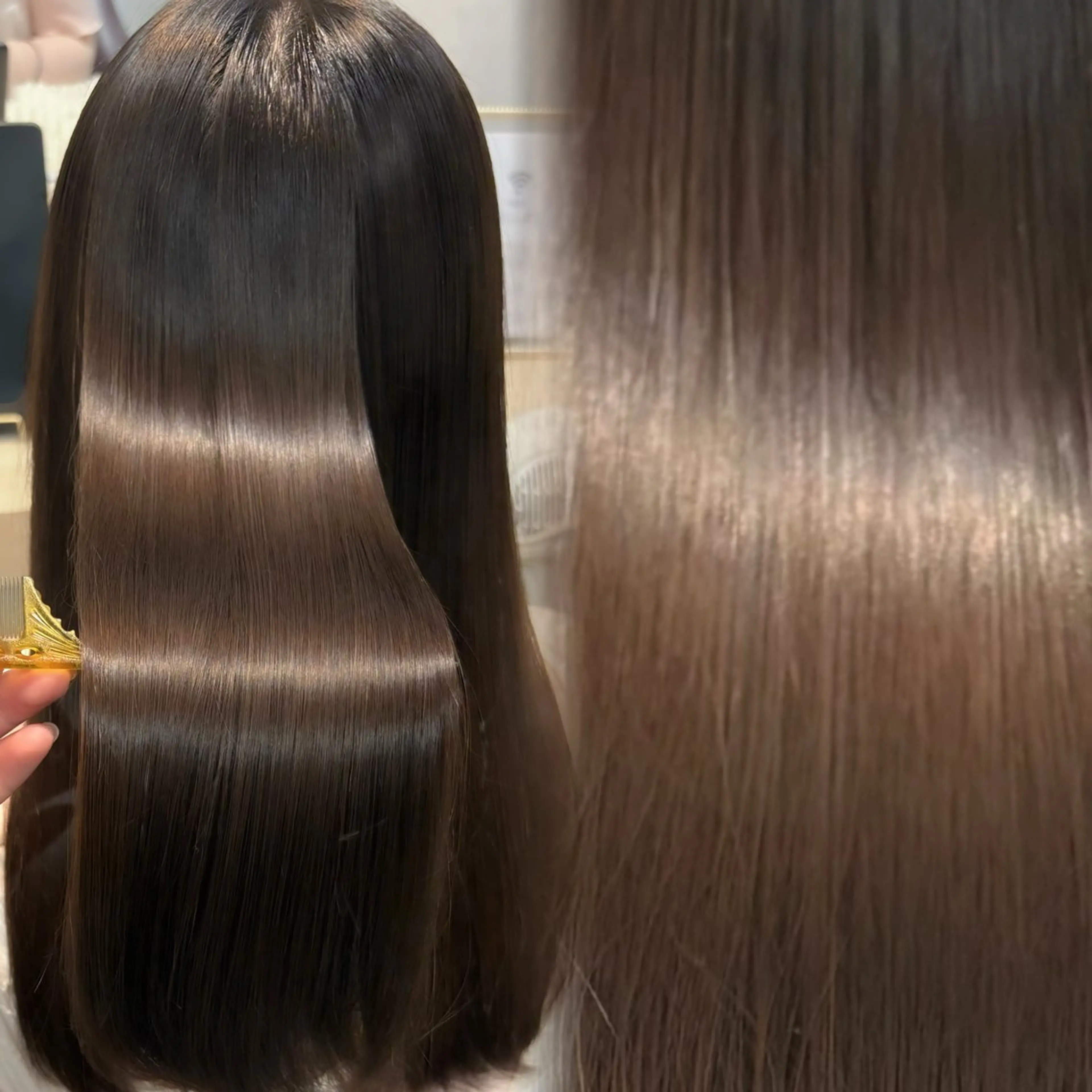 ロング カラー パーマ 透明感/チョコカラー 💍TAMA💍のヘアスタイル