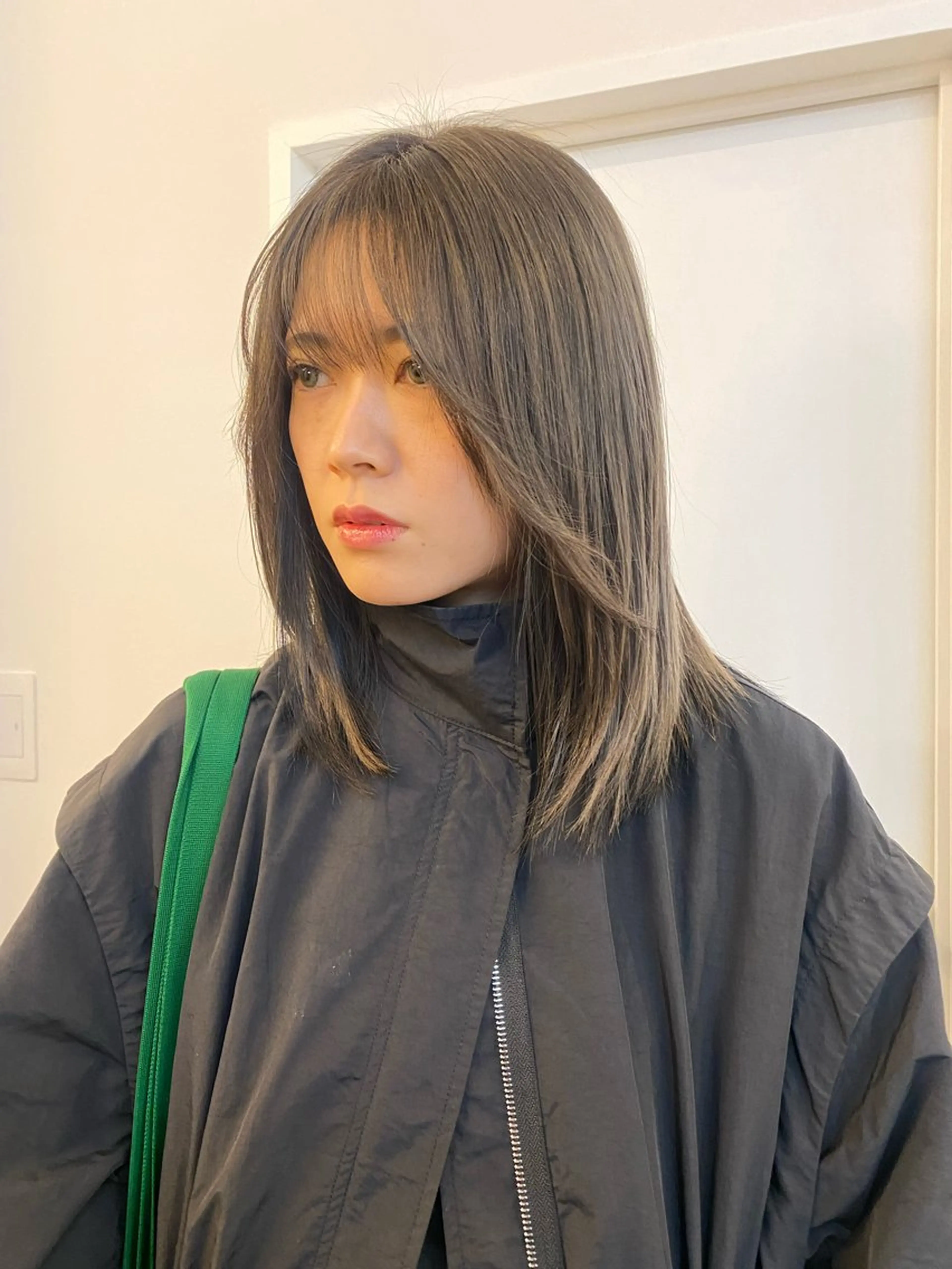 セミロング カラー ブリーチ 透明感カラー ダブルカラー ブリーチなしカラー ichika/福岡 /透明感カラー🤎のヘアスタイル