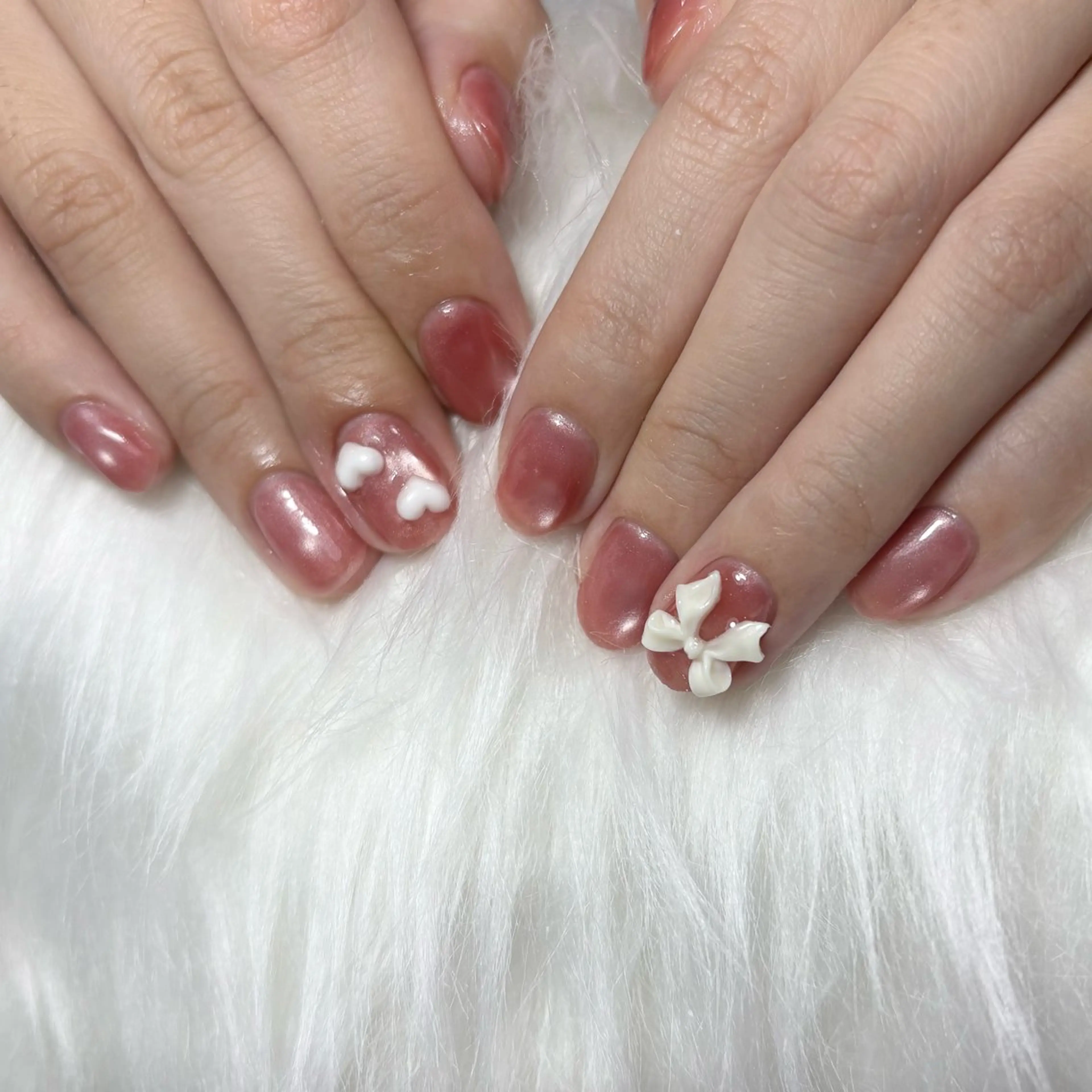 話題のマグネットネイル💅（オフなし）の写真