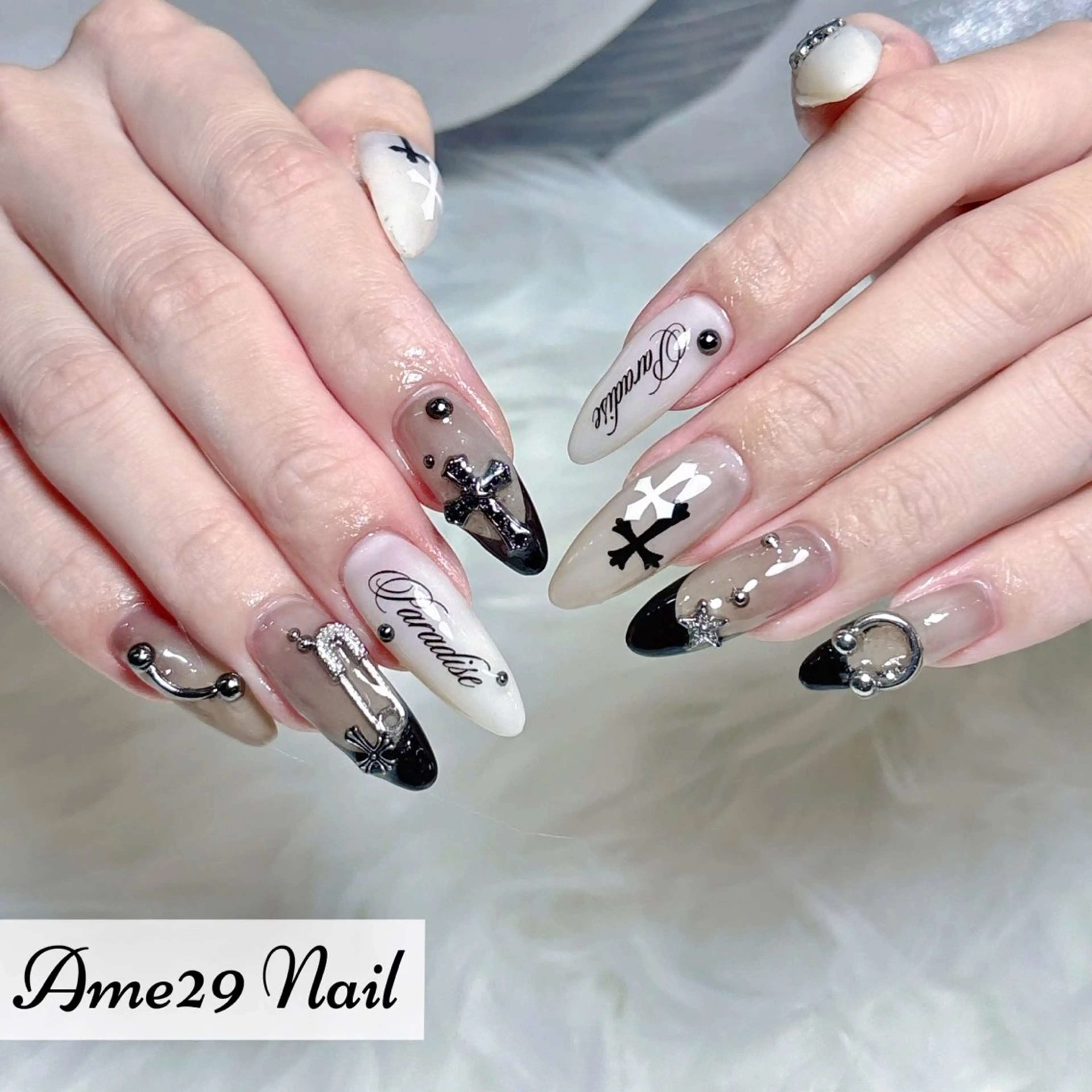 ネイル アートネイル スカルプネイル AME29 Nail ネイルサロンのネイルデザイン