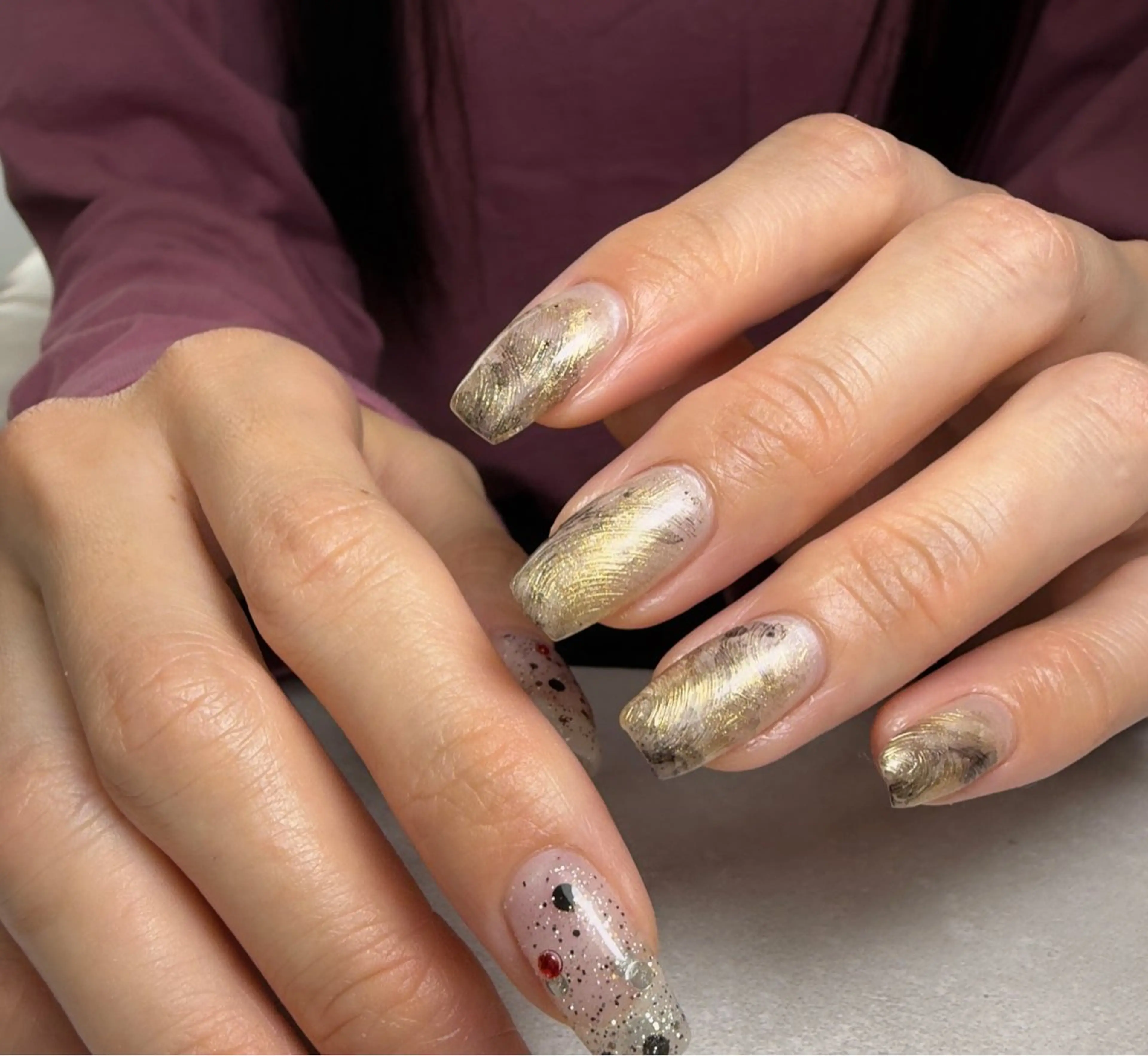 ネイル 持ち込み 【lea's】 Yumuのネイルデザイン