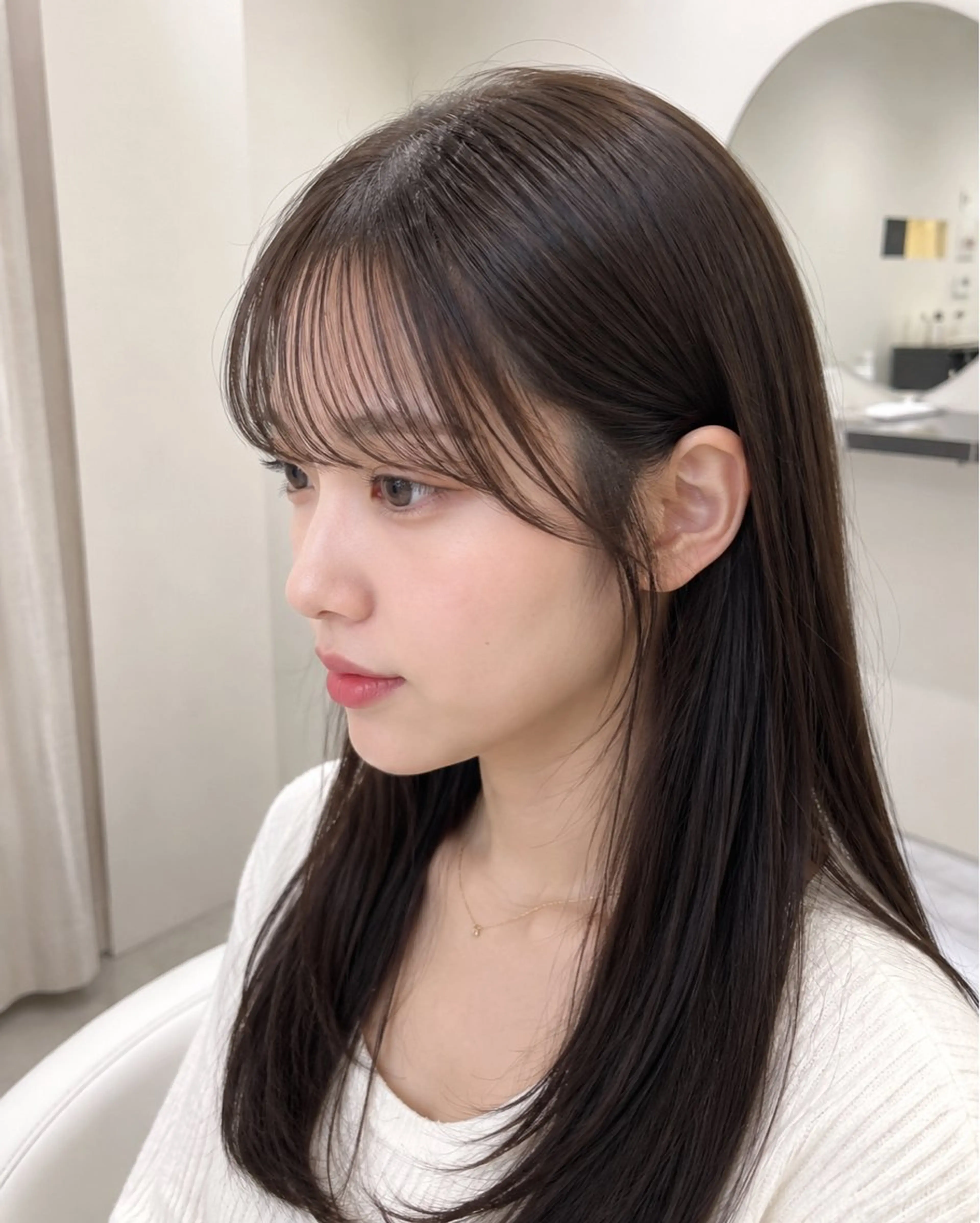 ロング カット 縮毛矯正 縮毛矯正/髪質改善 特化/冨島智基のヘアスタイル