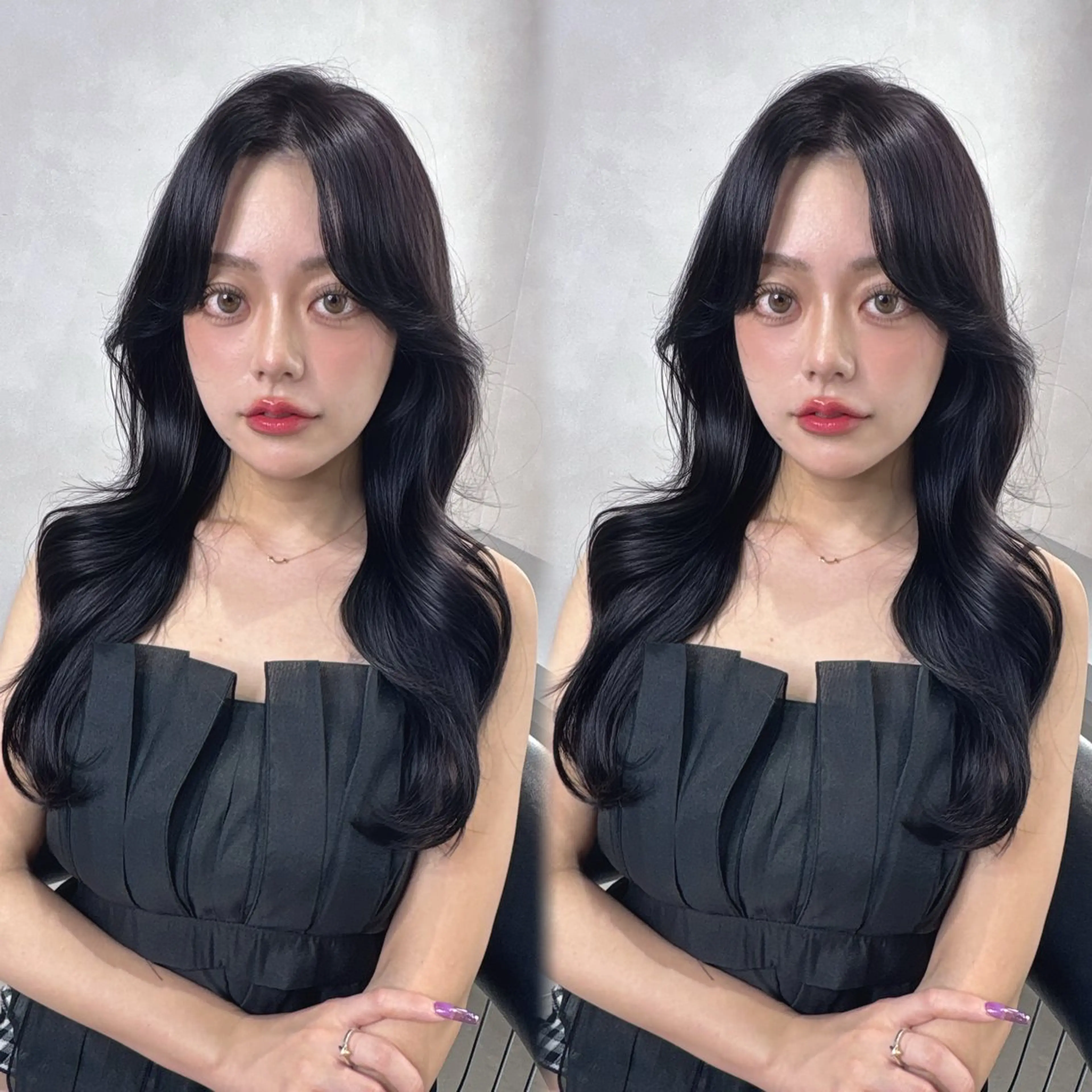 ロング 韓国レイヤー×髪質 改善︎💕︎あかねのヘアスタイル