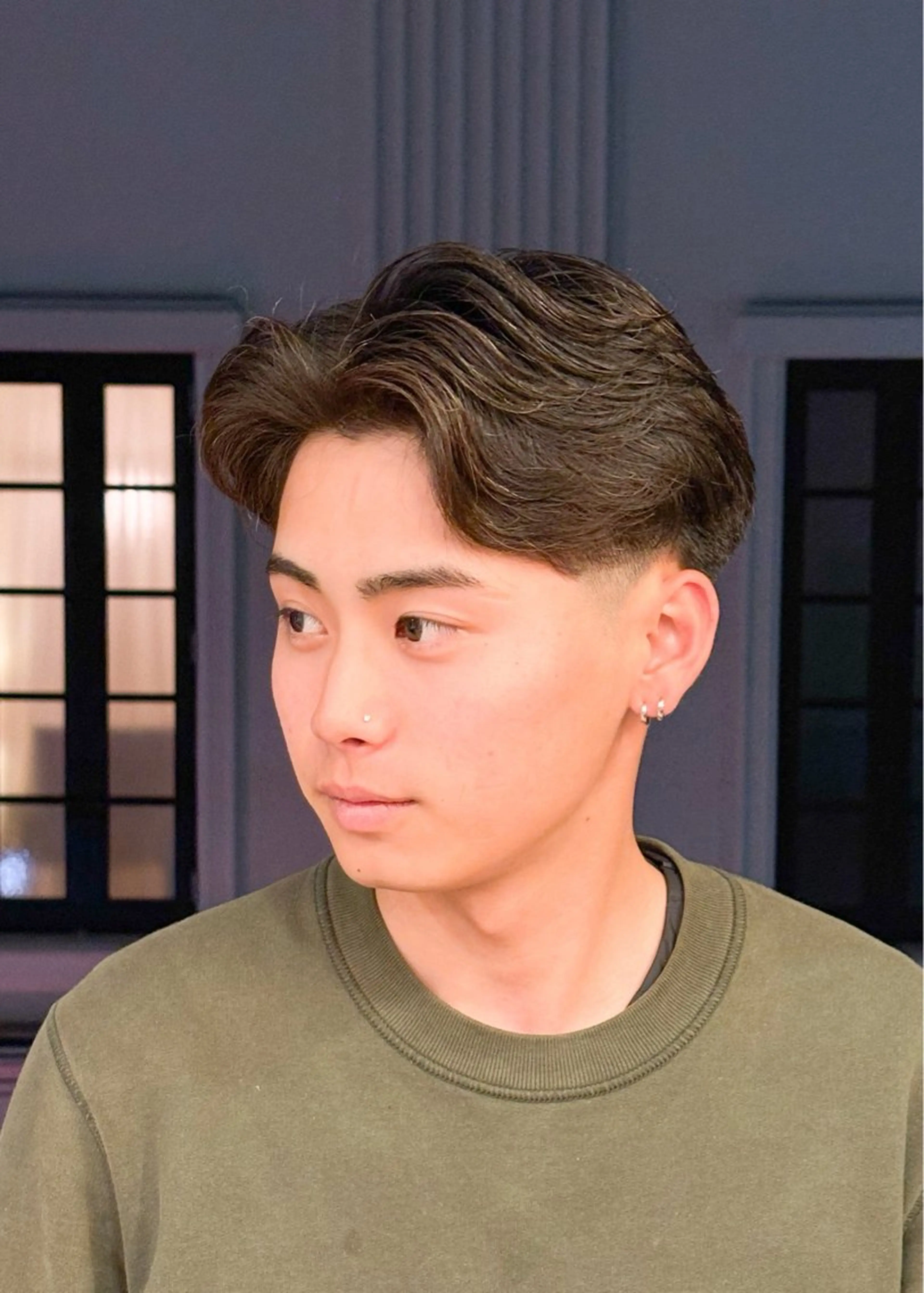 ショート パーマ メンズ メンズパーマ ニュアンスパーマ カット パーマ 三宮メンズカット ヨシイッキのヘアスタイル