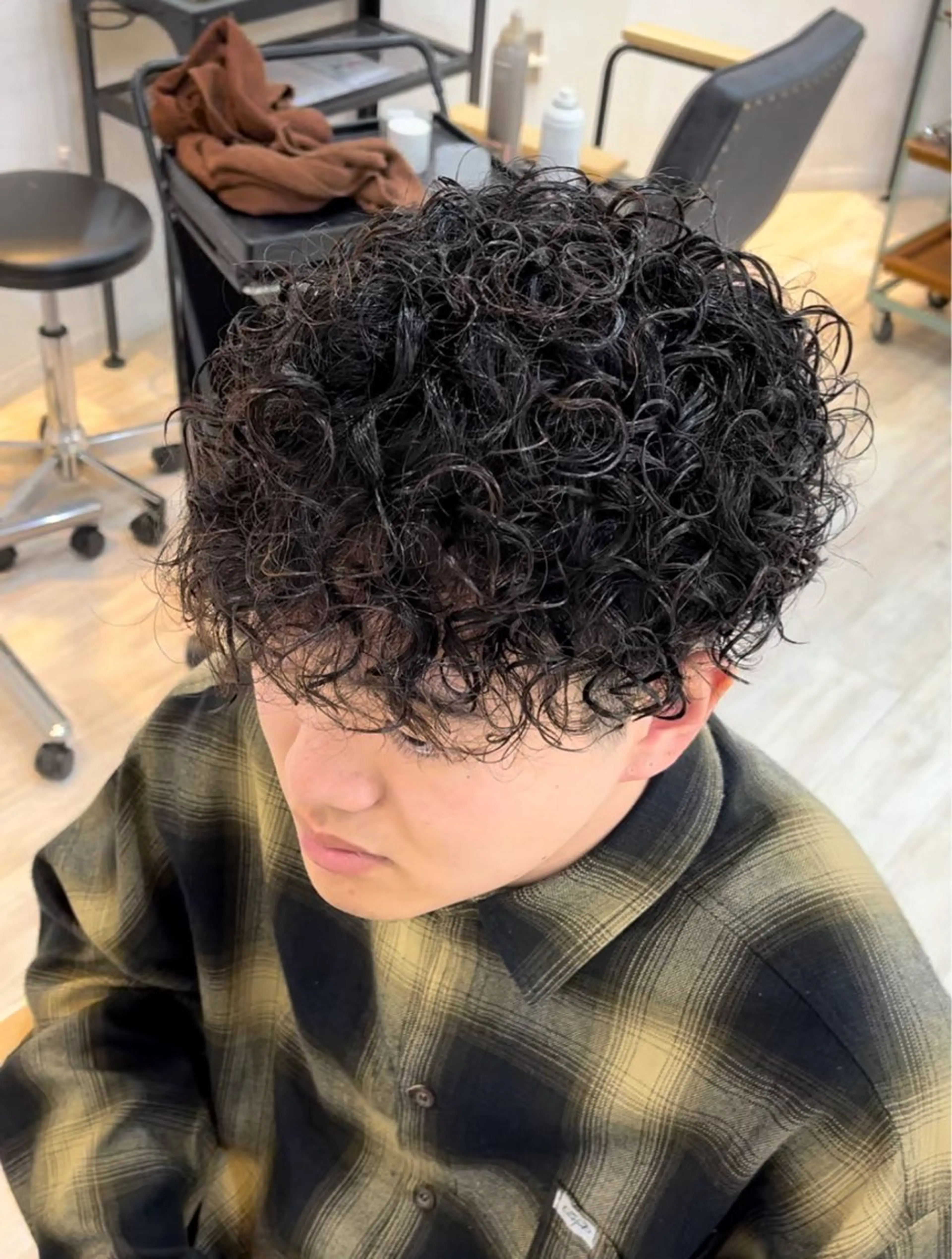 ショート パーマ メンズ 嵯峨 大地／パーマ／ ハード系／特殊系のヘアスタイル